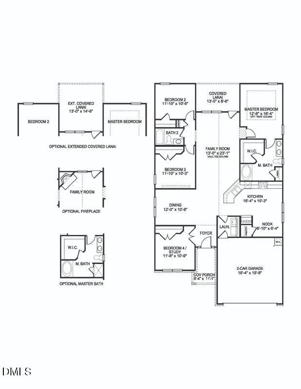 Lot 19 - Floorplan - 119 White Bark Avenue, Rocky Mount, NC 27804
