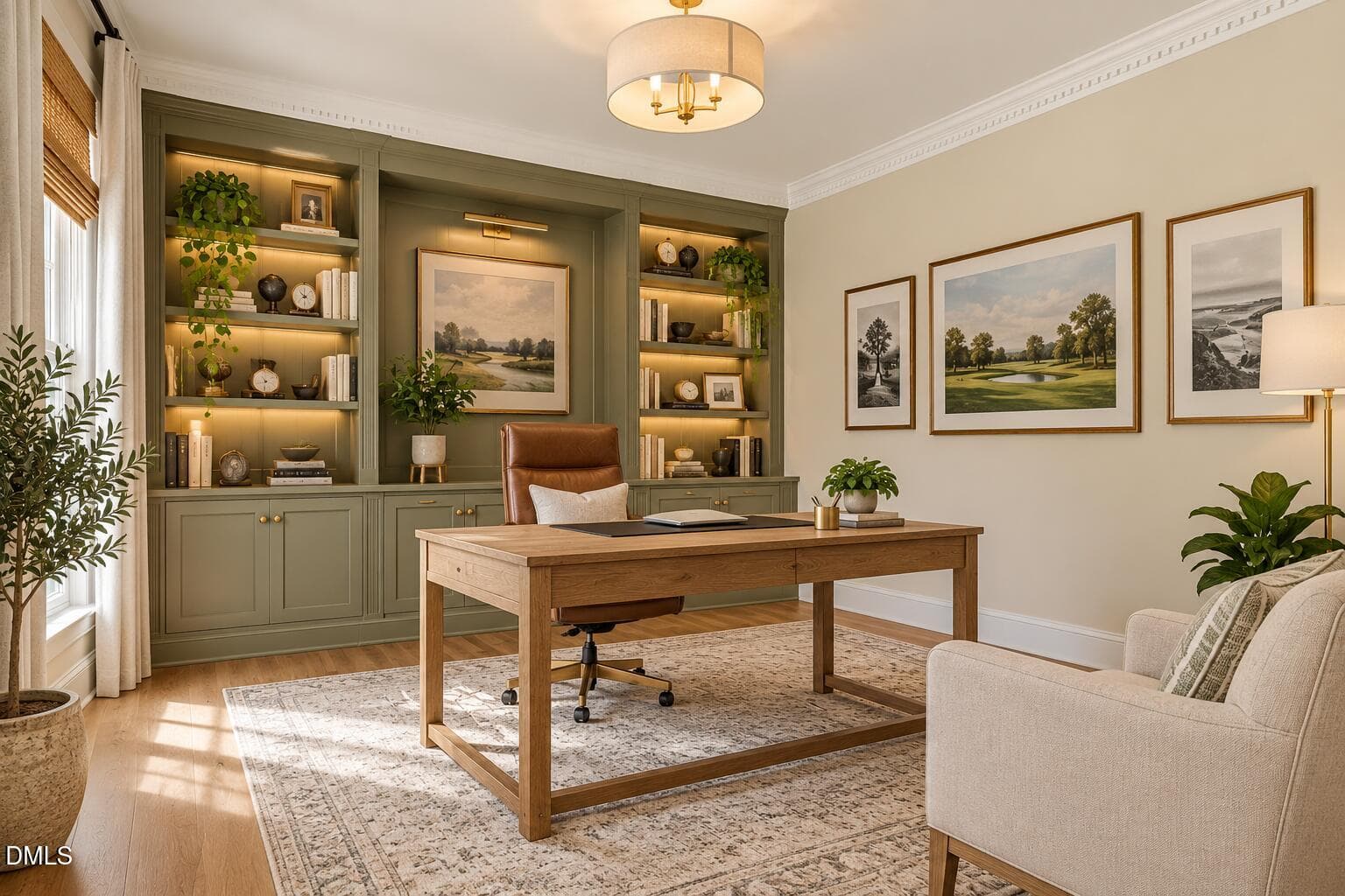 Warm Sage Home Office Retreat - 205 Fox Briar Lane, Cary, NC 27518, Cary