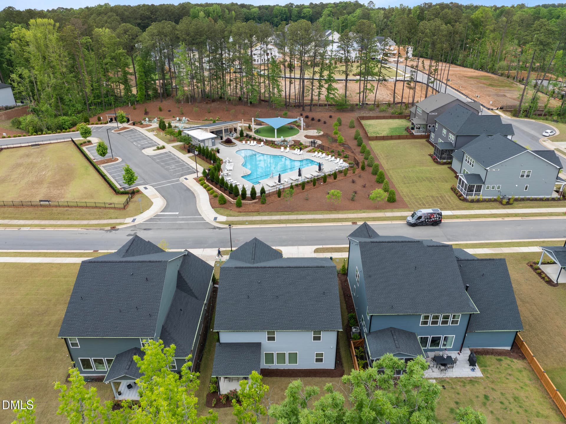 Aerial View - 3277 Mission Olive Place, New Hill, NC 27562