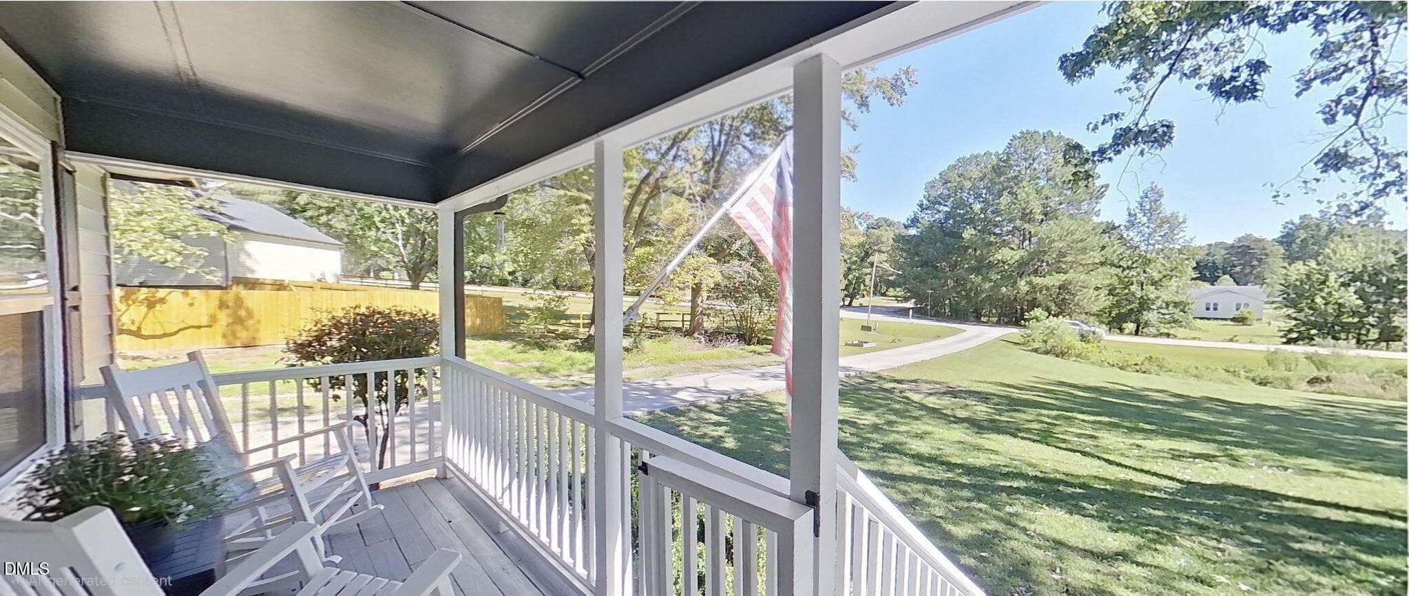 Front porch out to the yard - 2700 Brantley Drive, Apex, NC 27539, Apex