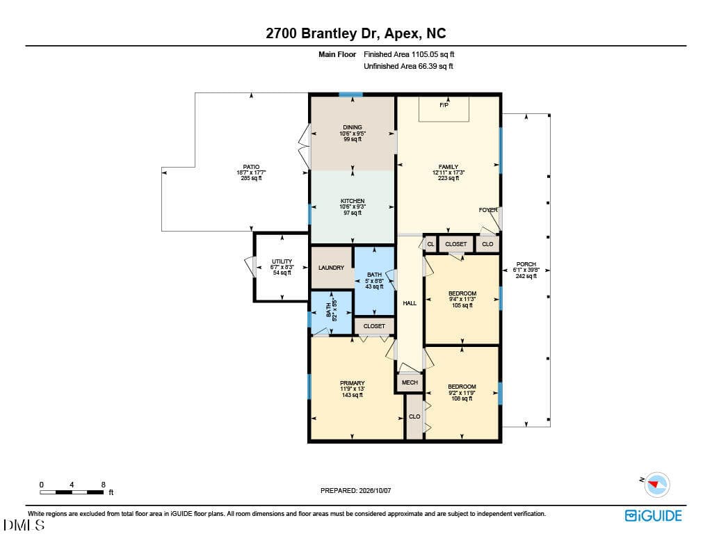 floor plan - 2700 Brantley Drive, Apex, NC 27539, Apex