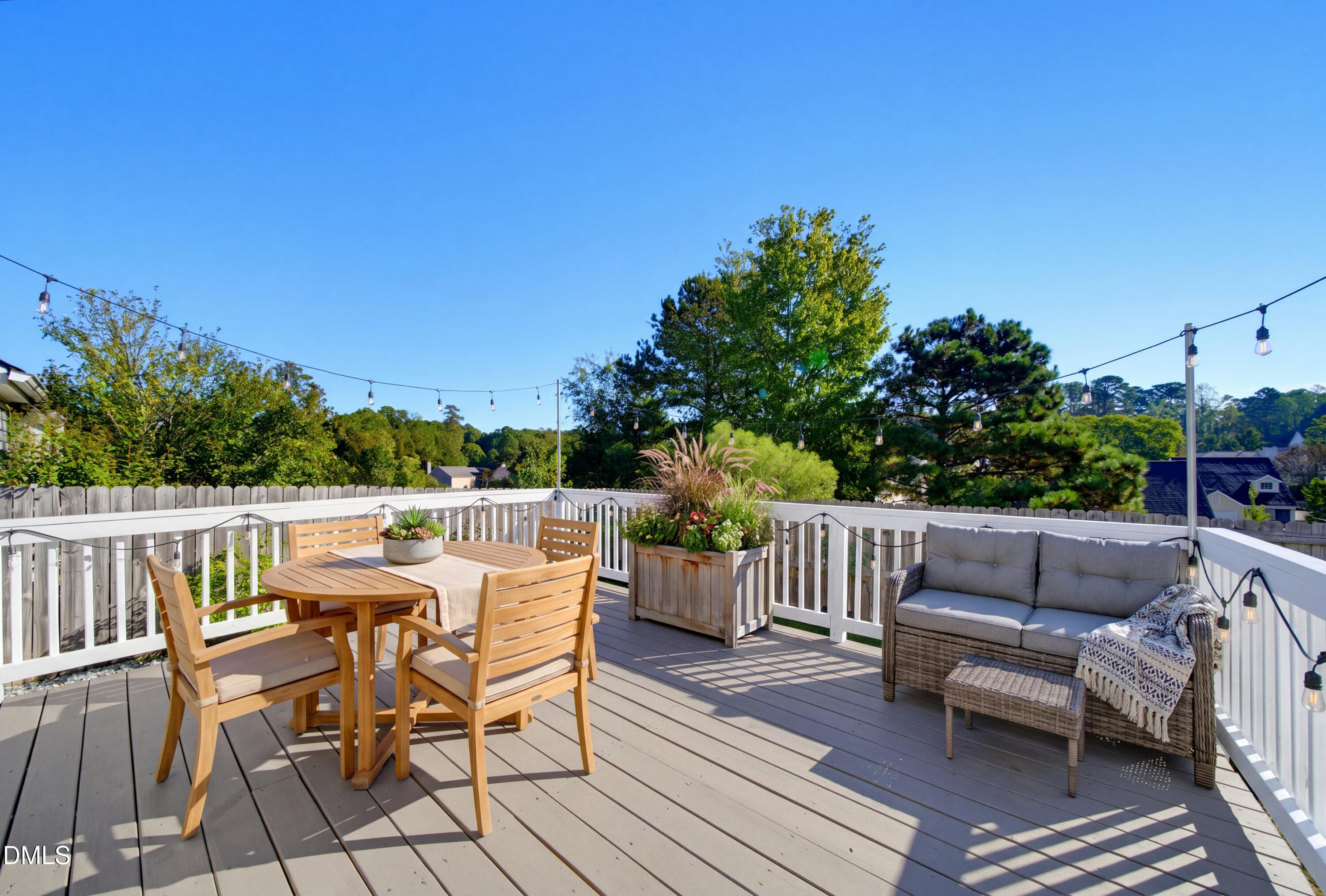 Virtual Staged Deck - 9136 Colony Village Lane, Raleigh, NC 27617