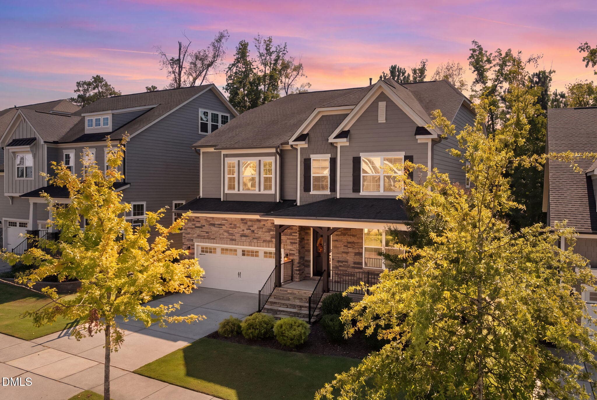 108-web-or-mls-DJI_0229_twilight_4e78def - 117 Golf Vista Trail, Holly Springs, NC 27540, Holly Springs