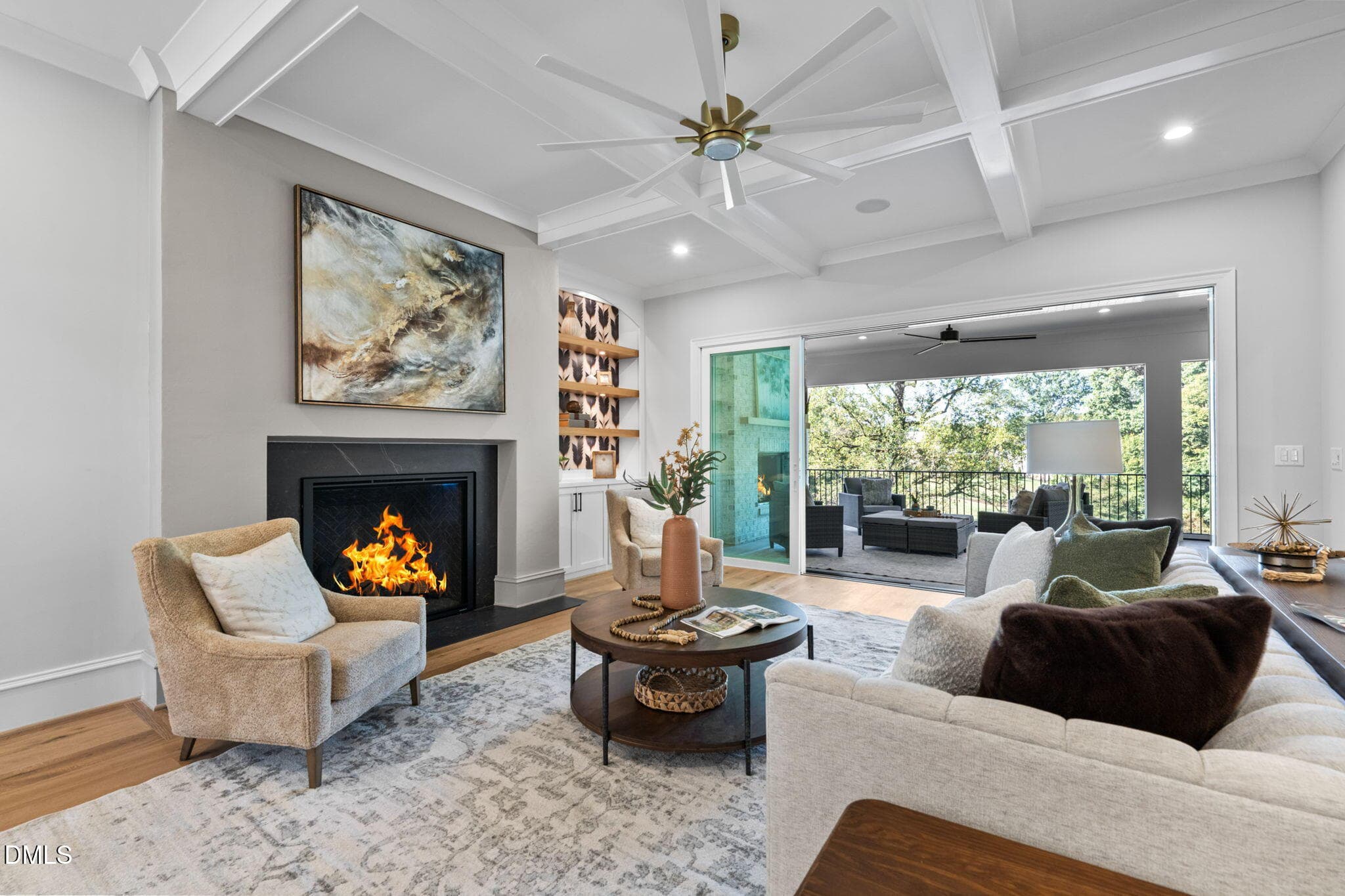 Family Room with Fireplace - 1649 Legacy Ridge Lane, Wake Forest, NC 27587, Wake Forest