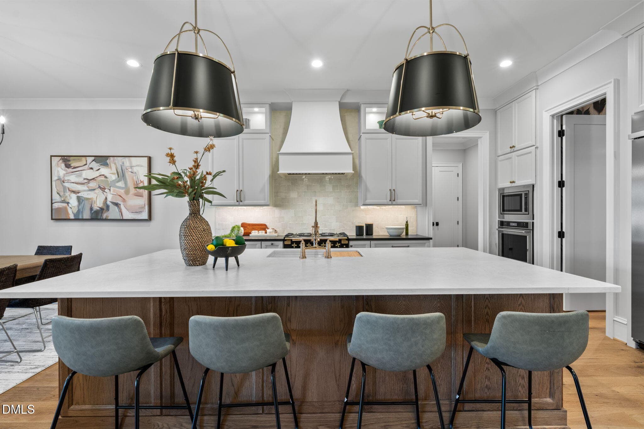 Kitchen Island and Range Hood - 1649 Legacy Ridge Lane, Wake Forest, NC 27587, Wake Forest
