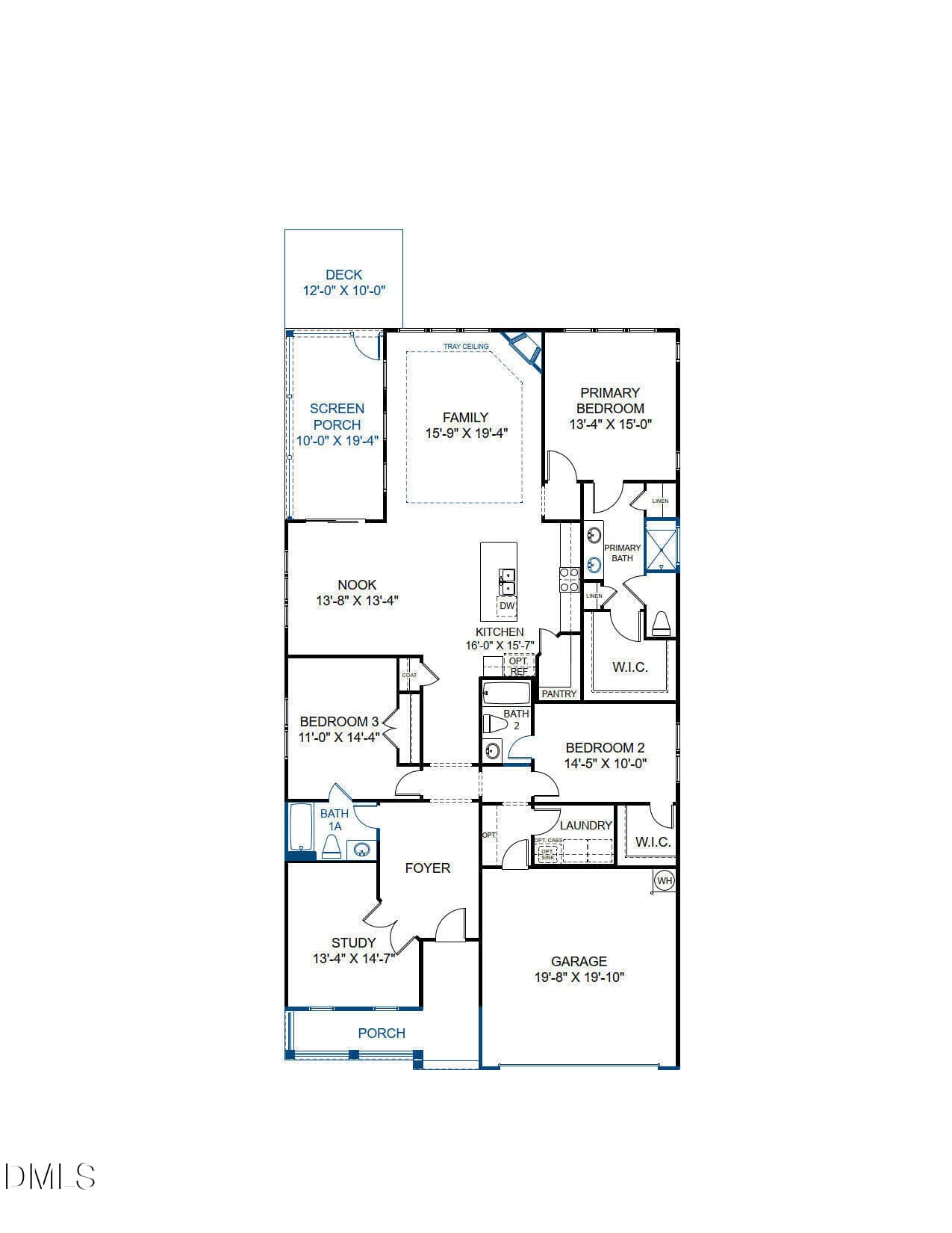 Buckley Floor Plan - 243 Dona Drive, Carthage, NC 28327