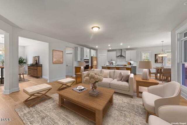 4-web-or-mls-Living room kitchen breakfa - 742 Lake Magnolia Way, Smithfield, NC 27577