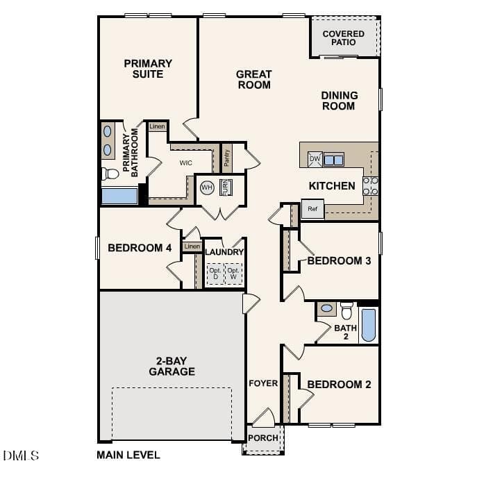 Cabot-floor-1 - 4255 Angus Court, Bailey, NC 27807, Bailey