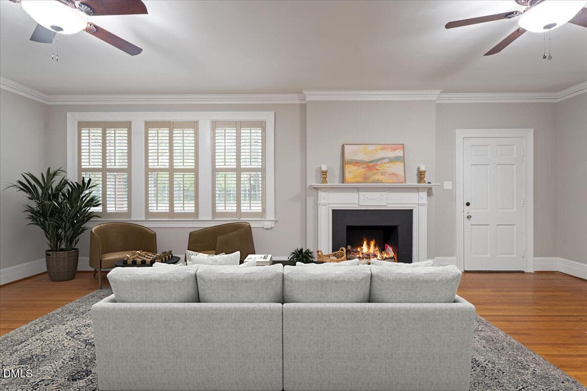 Living Room Virtual Staging - 1509 E Mulberry Street, Goldsboro, NC 27530, Goldsboro