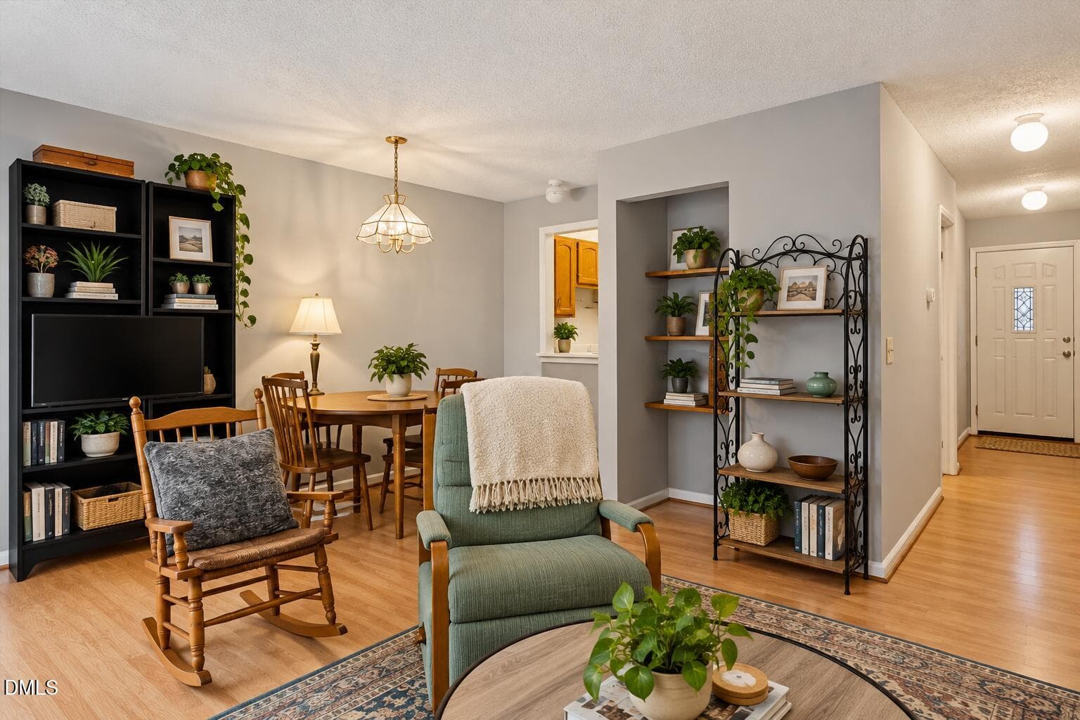Cozy Plant-Filled Living Room Interior - 310 Culvert Street, Apex, NC 27502, Apex