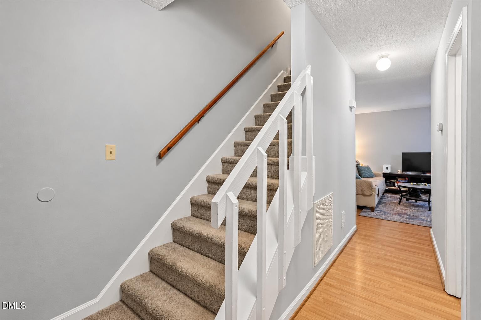 Modern Hallway and Staircase Interior - 310 Culvert Street, Apex, NC 27502, Apex