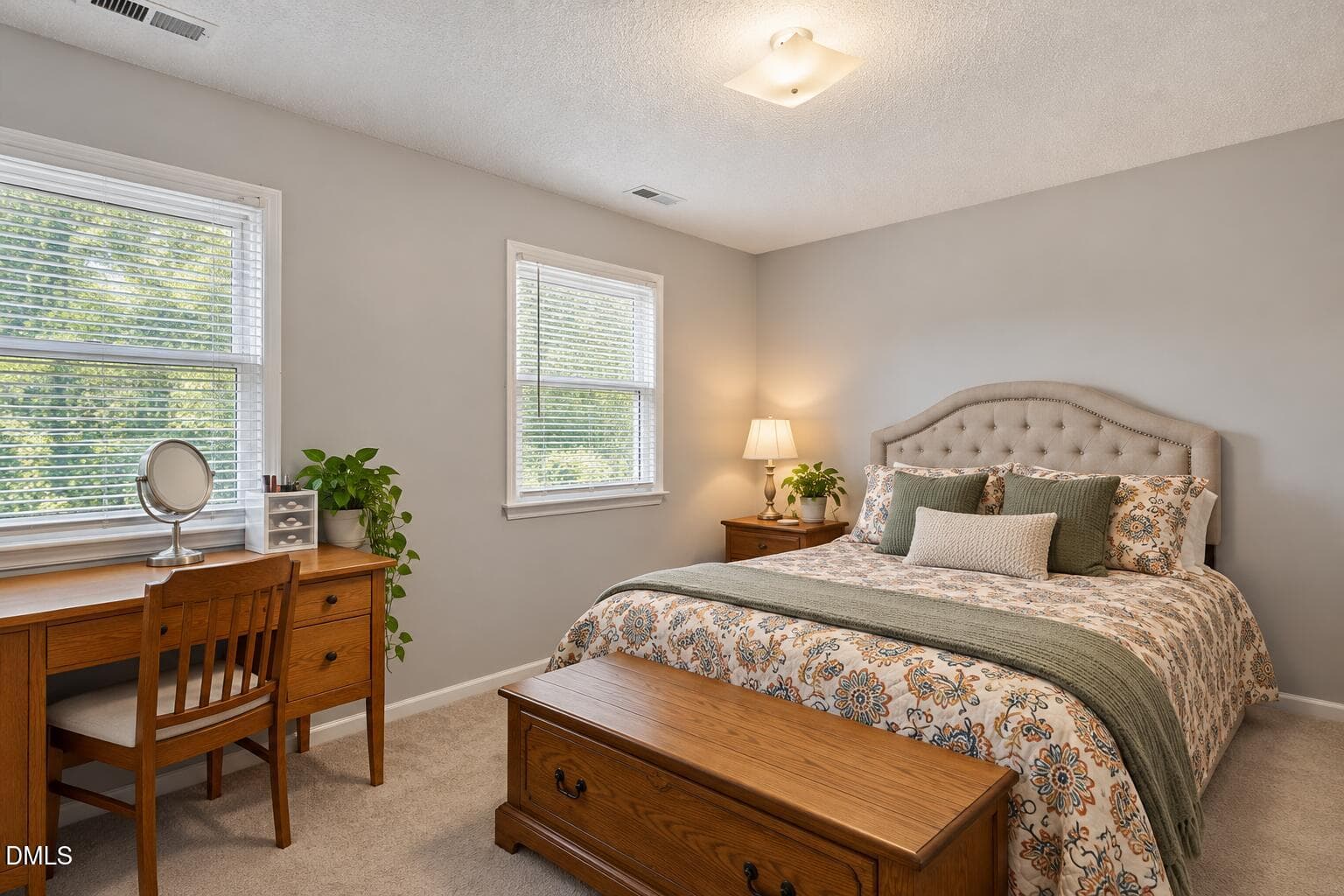 Serene Neutral Bedroom with Green Accent - 310 Culvert Street, Apex, NC 27502, Apex