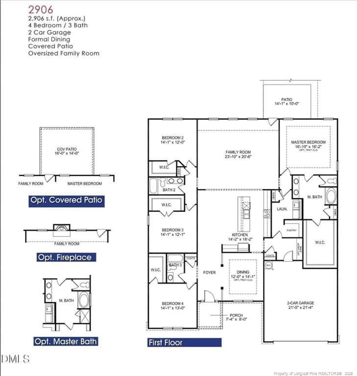2906 Plans - 104 Galway Road, Lillington, NC 27546, Lillington