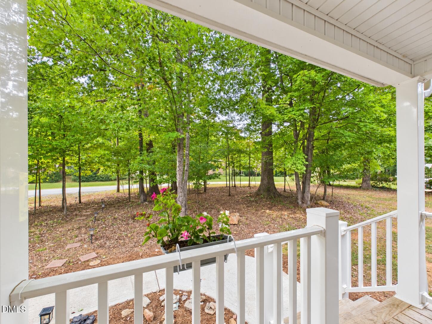 Bright Porch Overlooking Wooded Yard - 2306 Blair Drive, Hillsborough, NC 27278, Hillsborough