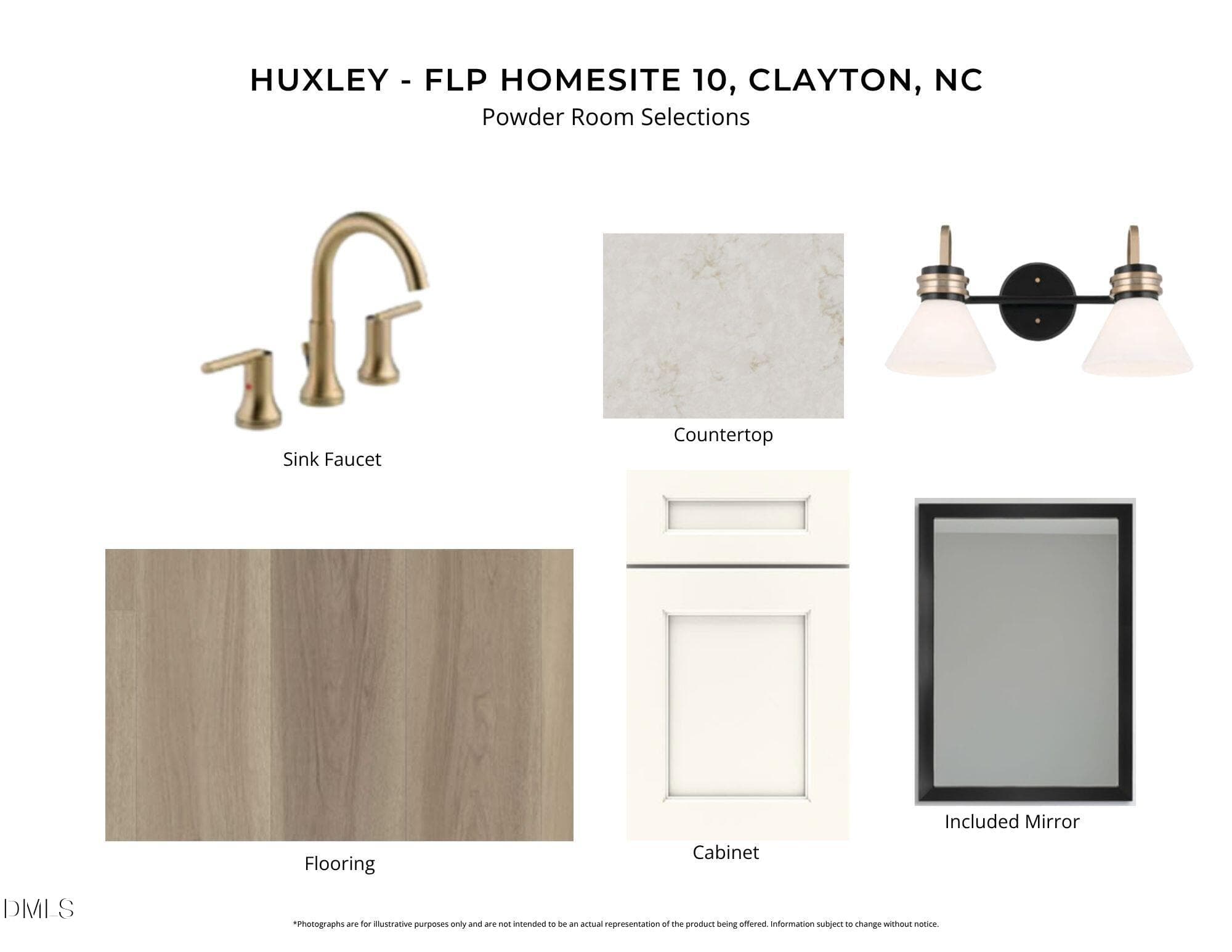 FLP 10 - POWDER ROOM SELECTIONS - 26 Ogden Circle, Clayton, NC 27527