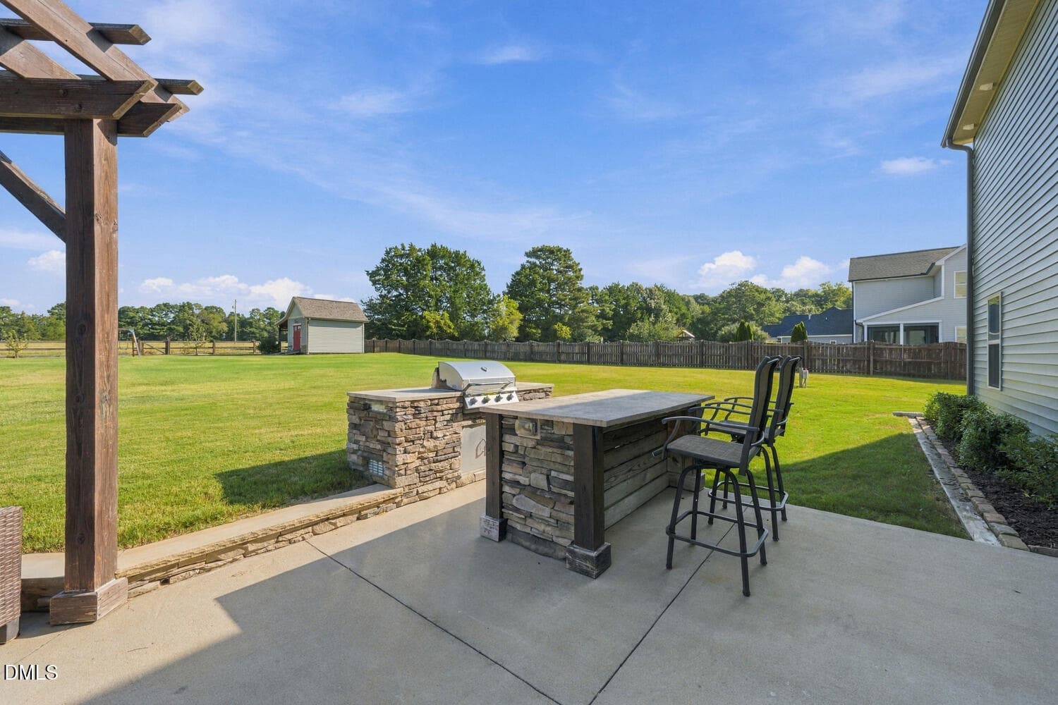 Grill & Seating Area - 416 Seabring Lane, Raleigh, NC 27603, Raleigh
