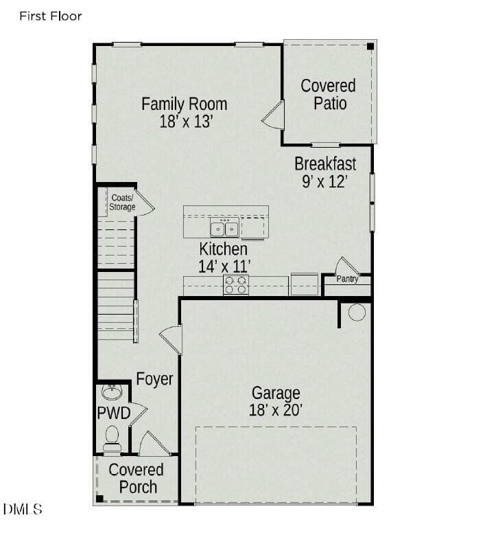 First Floor - 196 Oyster Tabby Drive, Lillington, NC 27546, Lillington