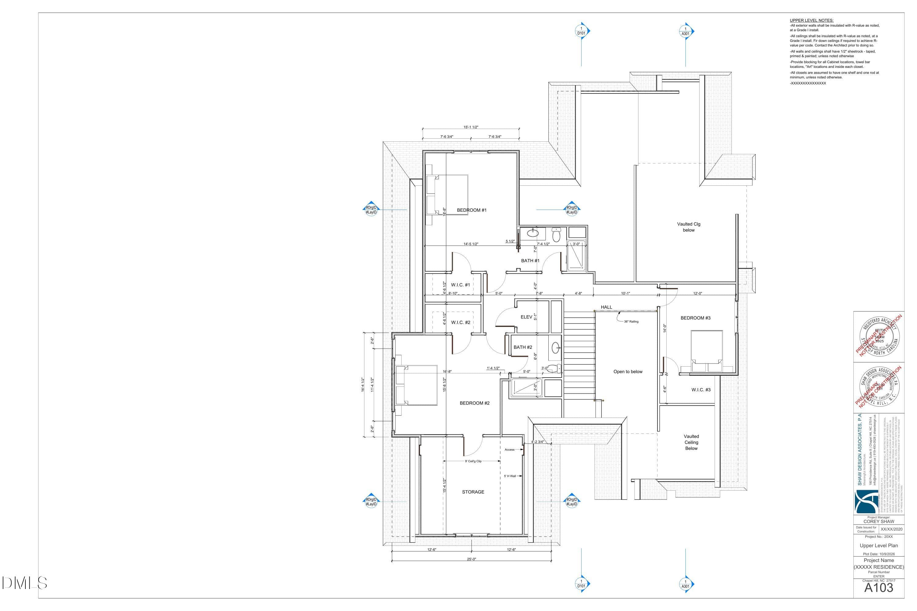 A103_Upper_Level_Plan - 10348 Nash, Chapel Hill, NC 27517, Chapel Hill