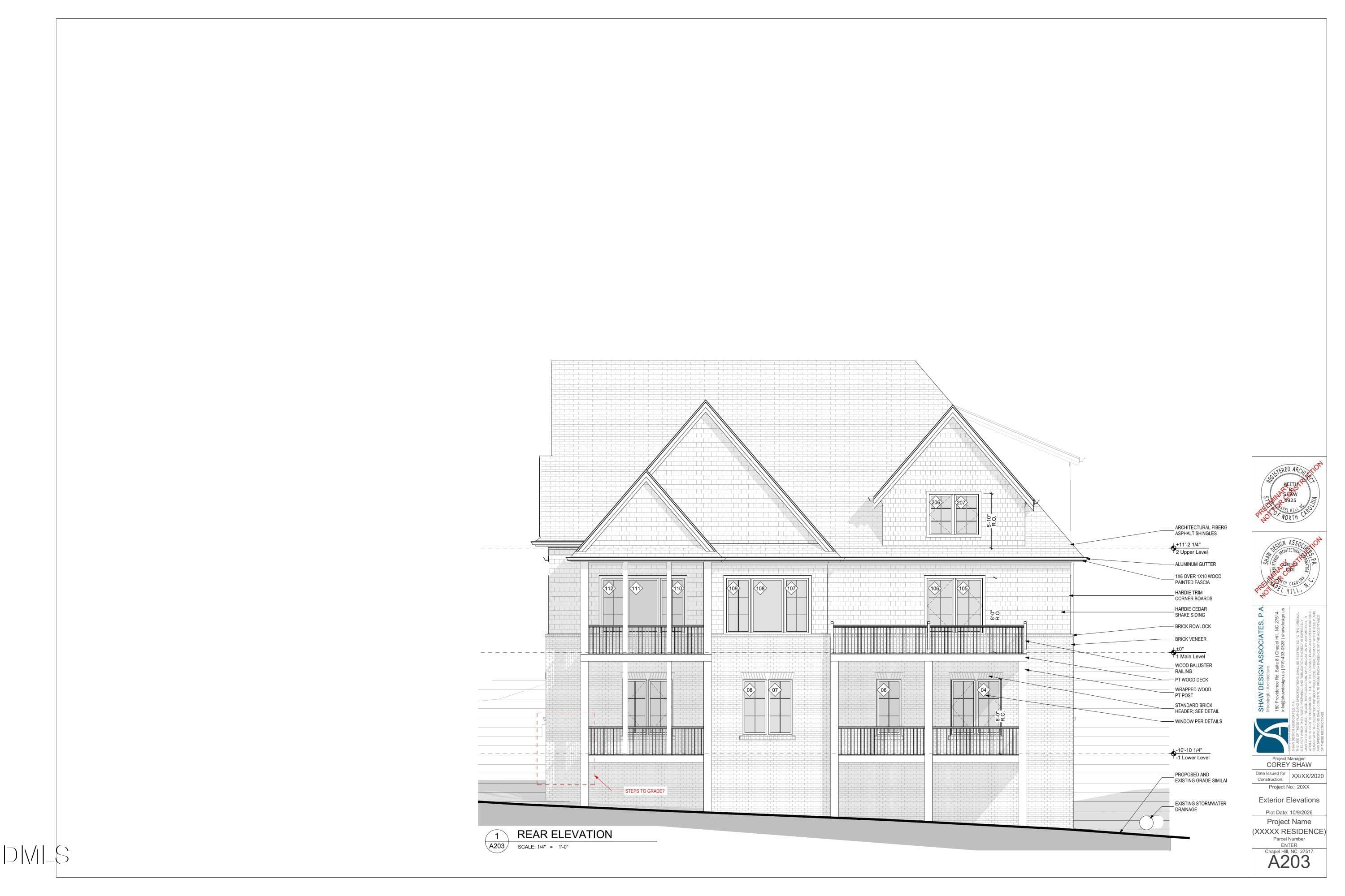 A203_Rear_Elevation - 10348 Nash, Chapel Hill, NC 27517, Chapel Hill