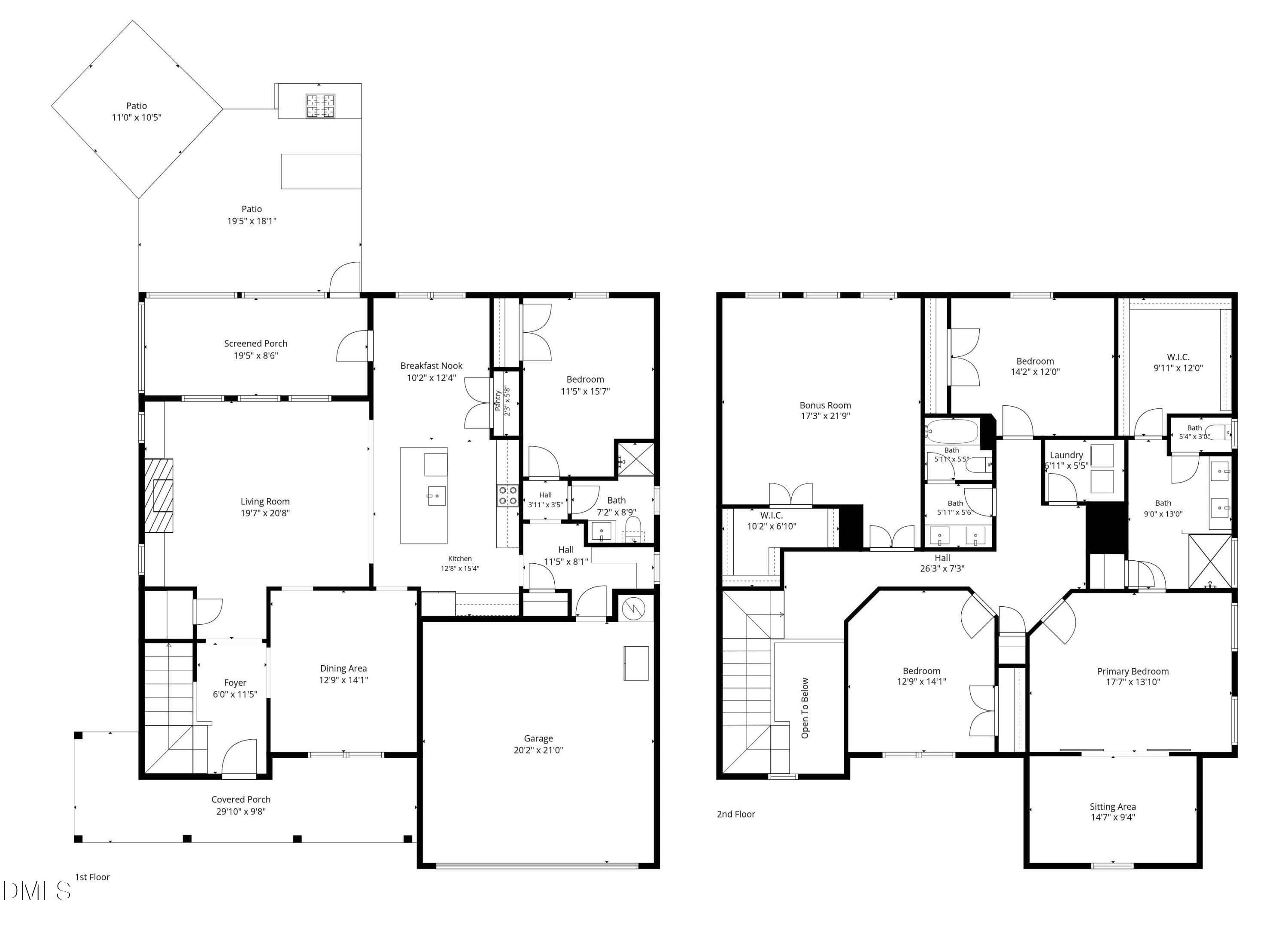 Marketing Floor Plan wdim_Page_3 - 416 Seabring Lane, Raleigh, NC 27603, Raleigh