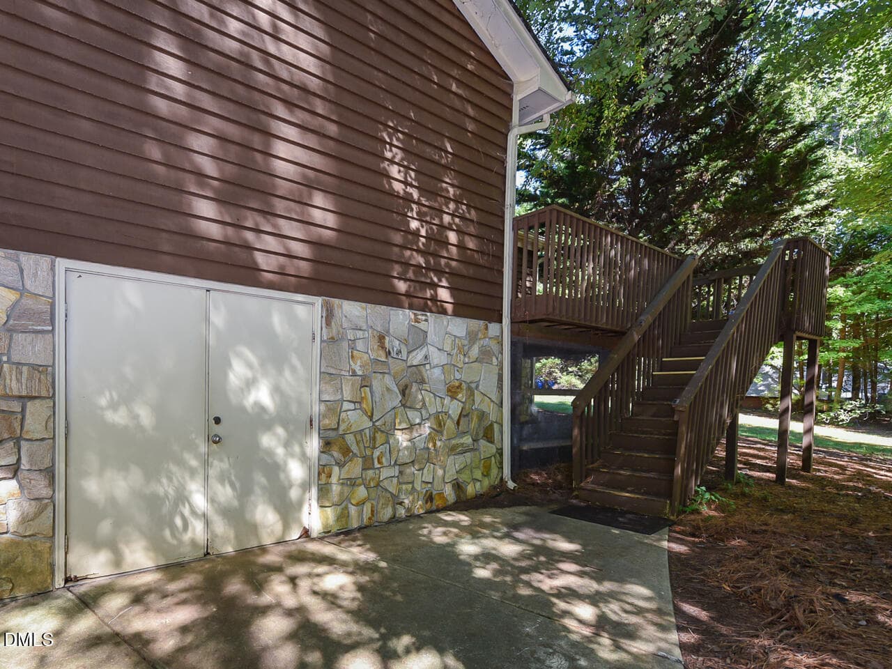 Exterior - storage - stairs - primary - - 439 Shawnee Drive, Louisburg, NC 27549, Louisburg