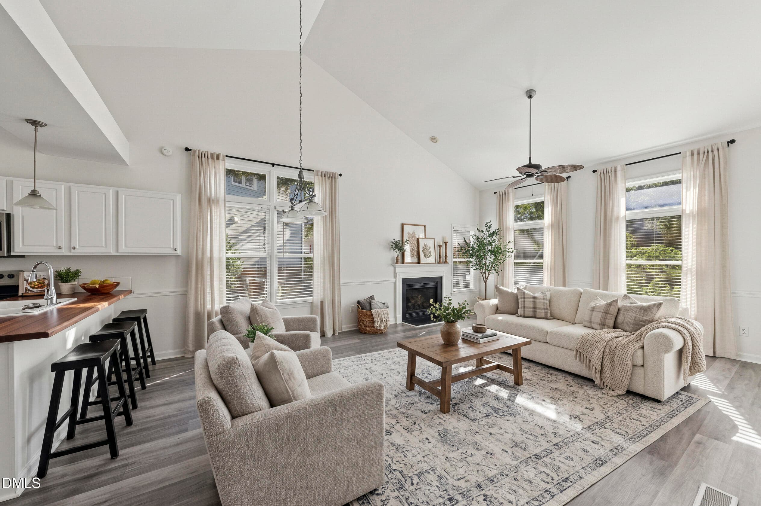 Great Room - Virtually Staged - 106 Ethans Glen Court, Cary, NC 27513, Cary
