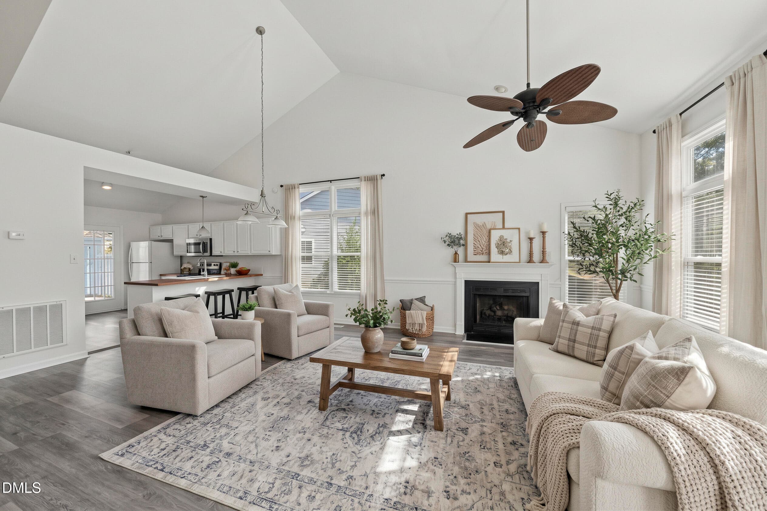 Great Room - Virtually Staged - 106 Ethans Glen Court, Cary, NC 27513, Cary