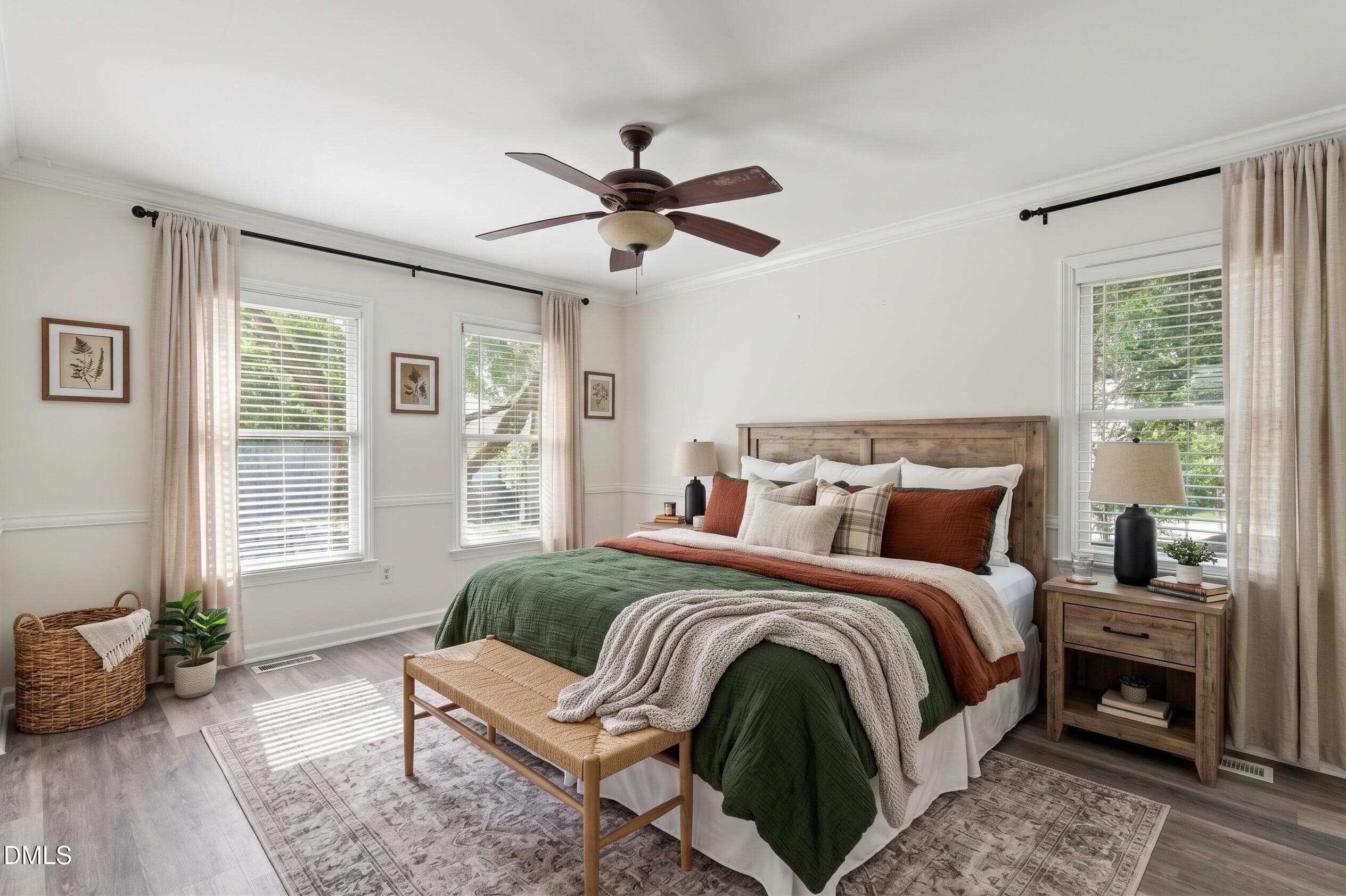 Master Bedroom VIrtual Staging - 106 Ethans Glen Court, Cary, NC 27513, Cary