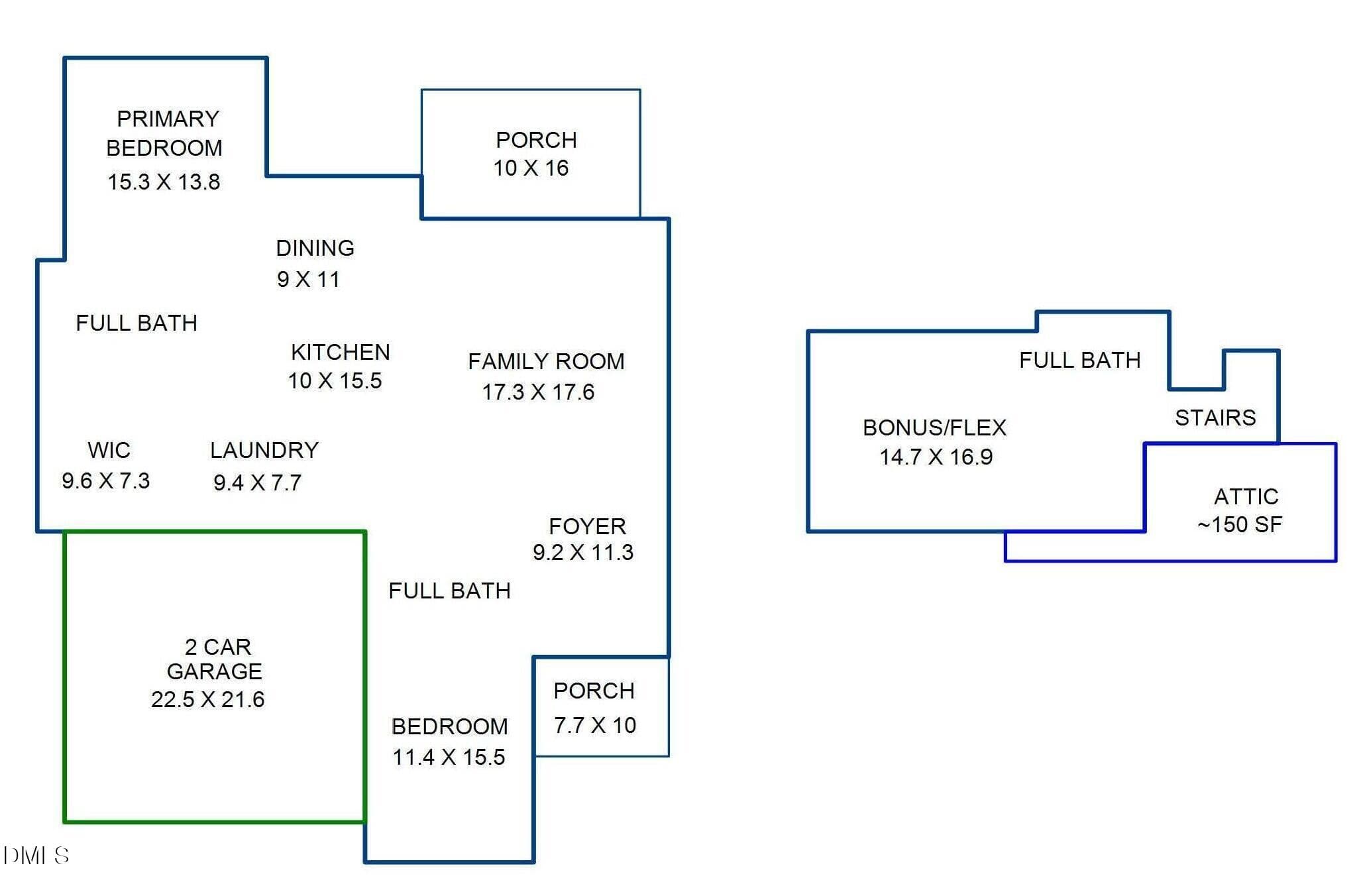 Measurements - 105 Hawthorne Street, Louisburg, NC 27549, Louisburg