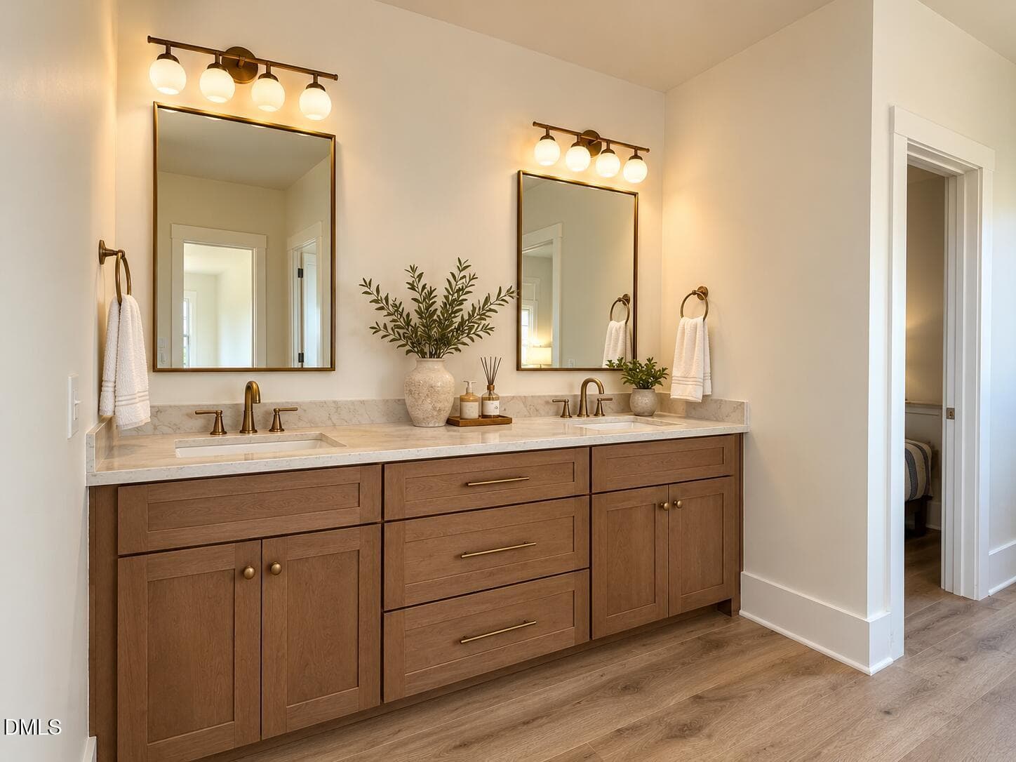 Warm Modern Double Vanity - 326 Old North Carolina 57 Highway, Semora, NC 27343, Semora