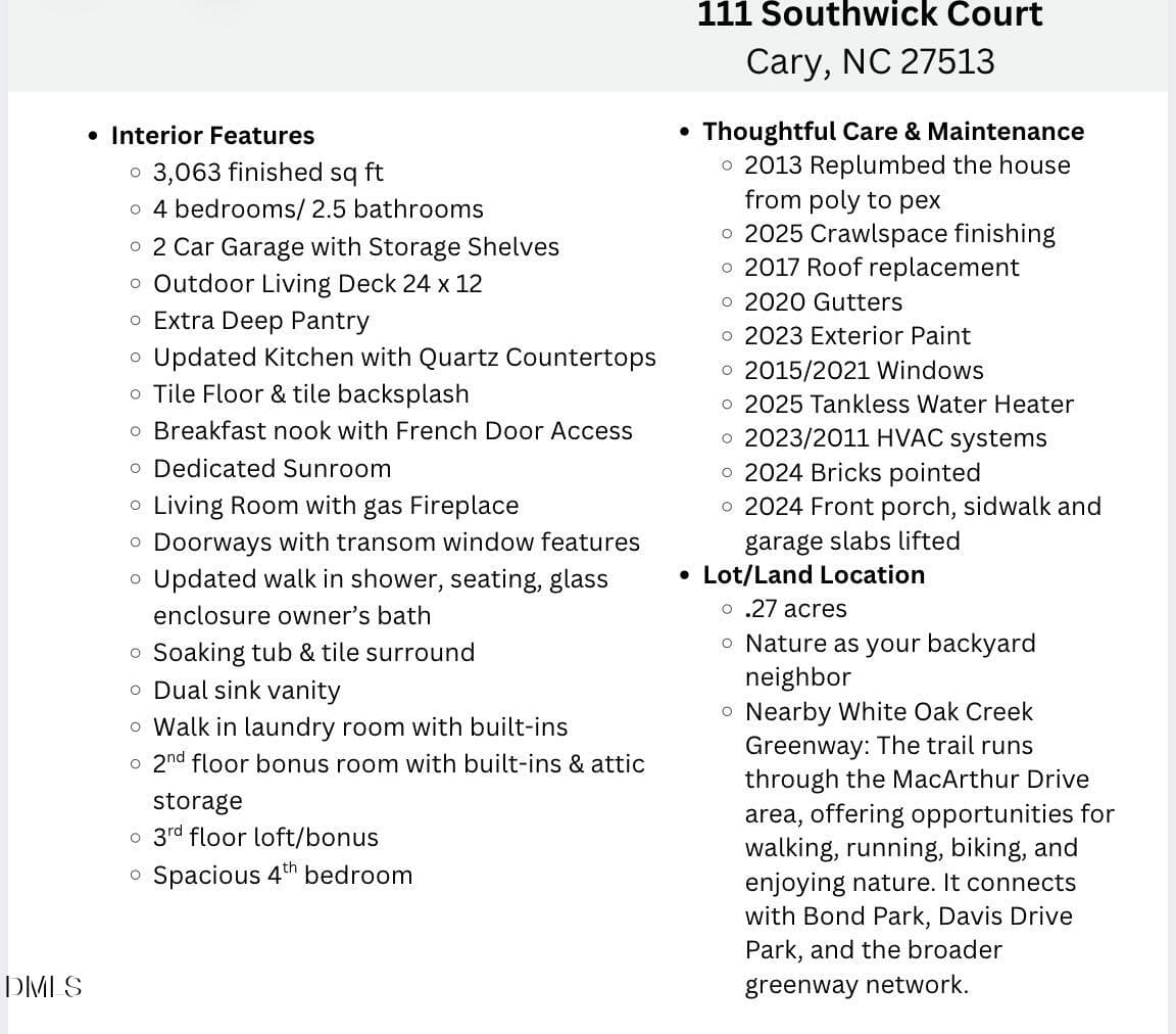 Screen Shot 2026-10-13 at 1.32.52 PM - 111 Southwick Court, Cary, NC 27513