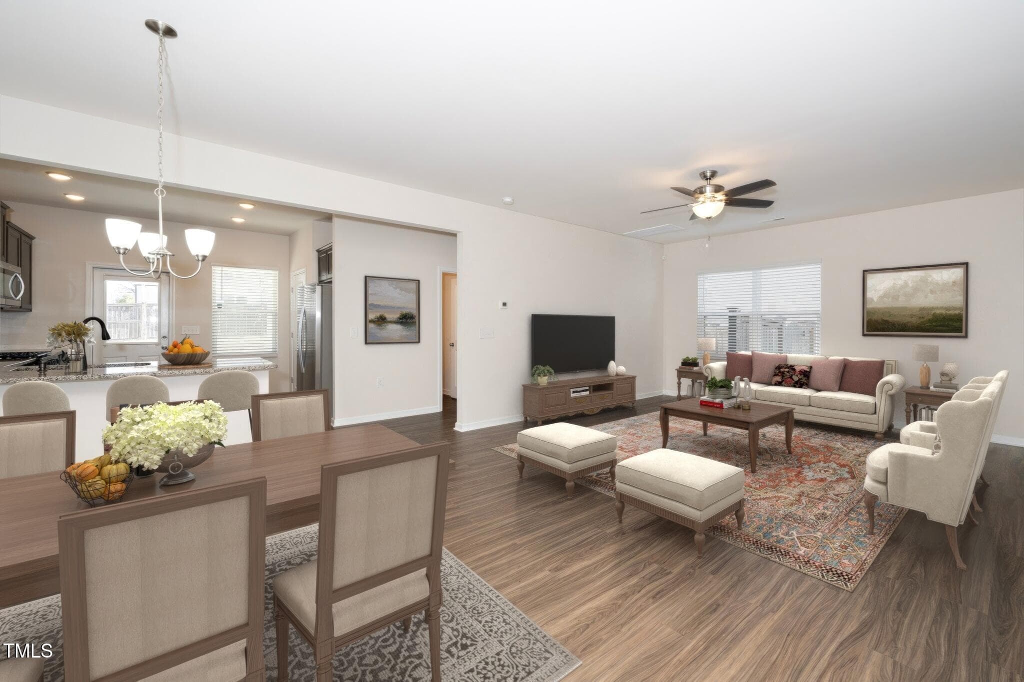Virtually staged LR - 2117 Attend Crossing, Fuquay Varina, NC 27526, Fuquay Varina