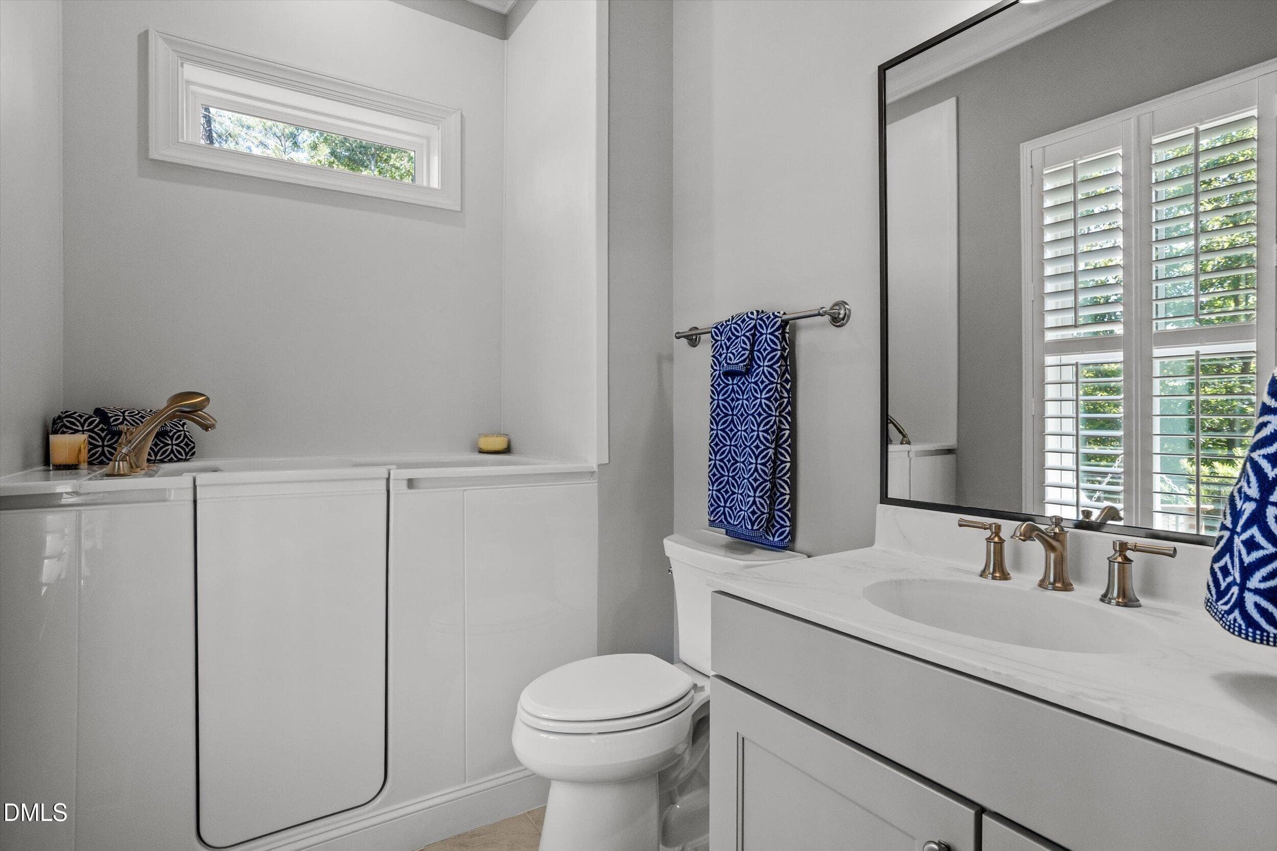 Custom bath with fabulous walk-in tub - 4230 Henderson Place, Pittsboro, NC 27312, Pittsboro