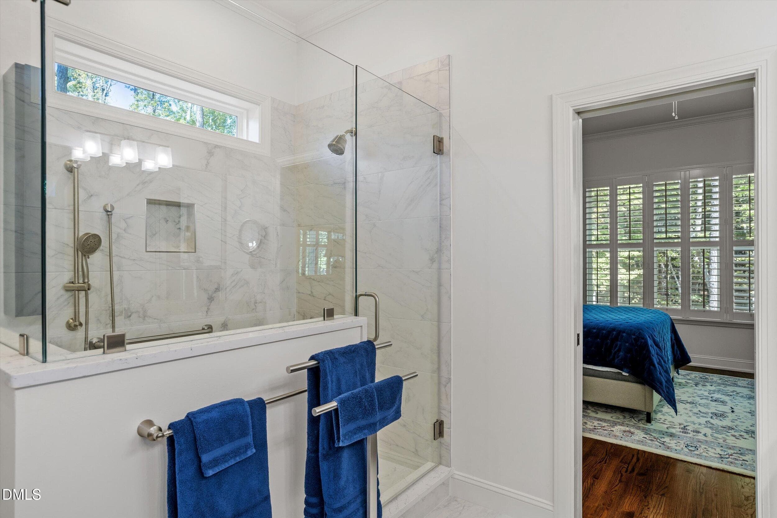 Owner's bath and shower - 4230 Henderson Place, Pittsboro, NC 27312, Pittsboro