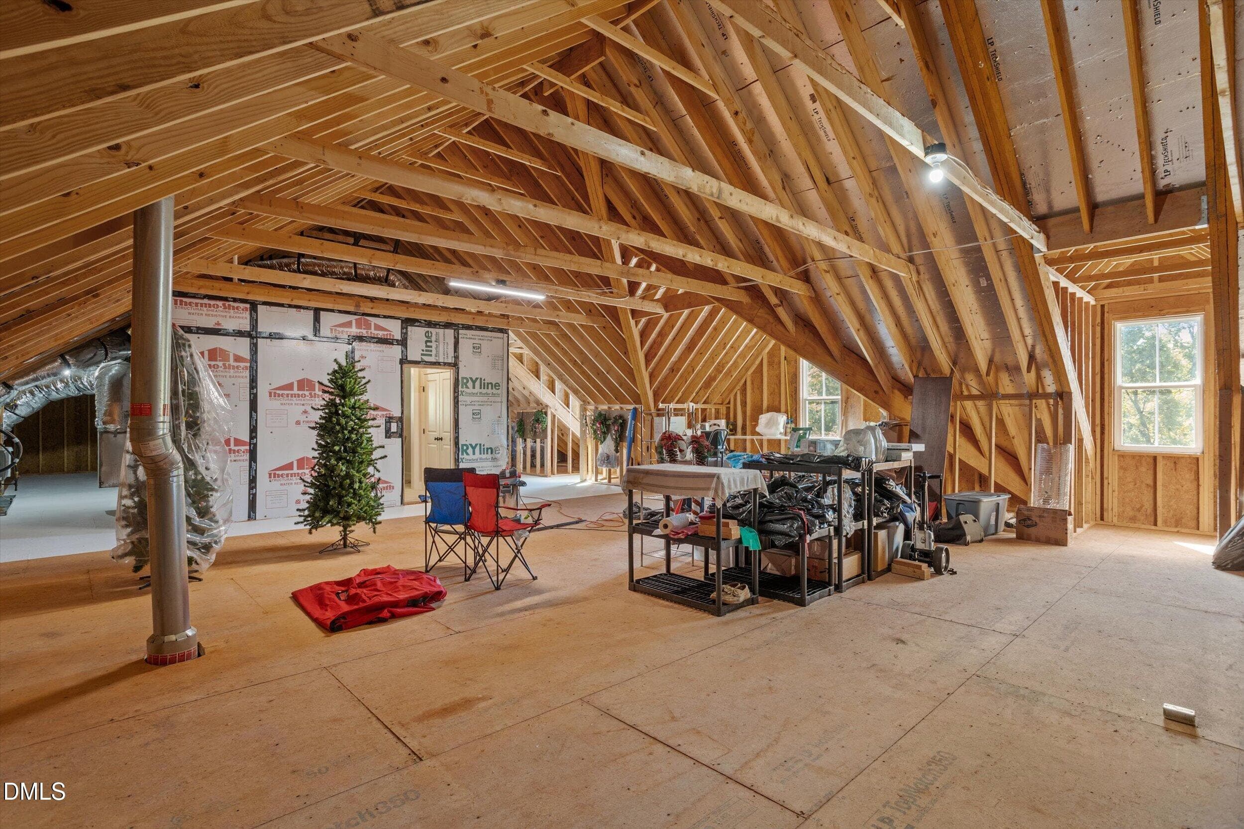 Huge walk-in attic storage - 4230 Henderson Place, Pittsboro, NC 27312, Pittsboro