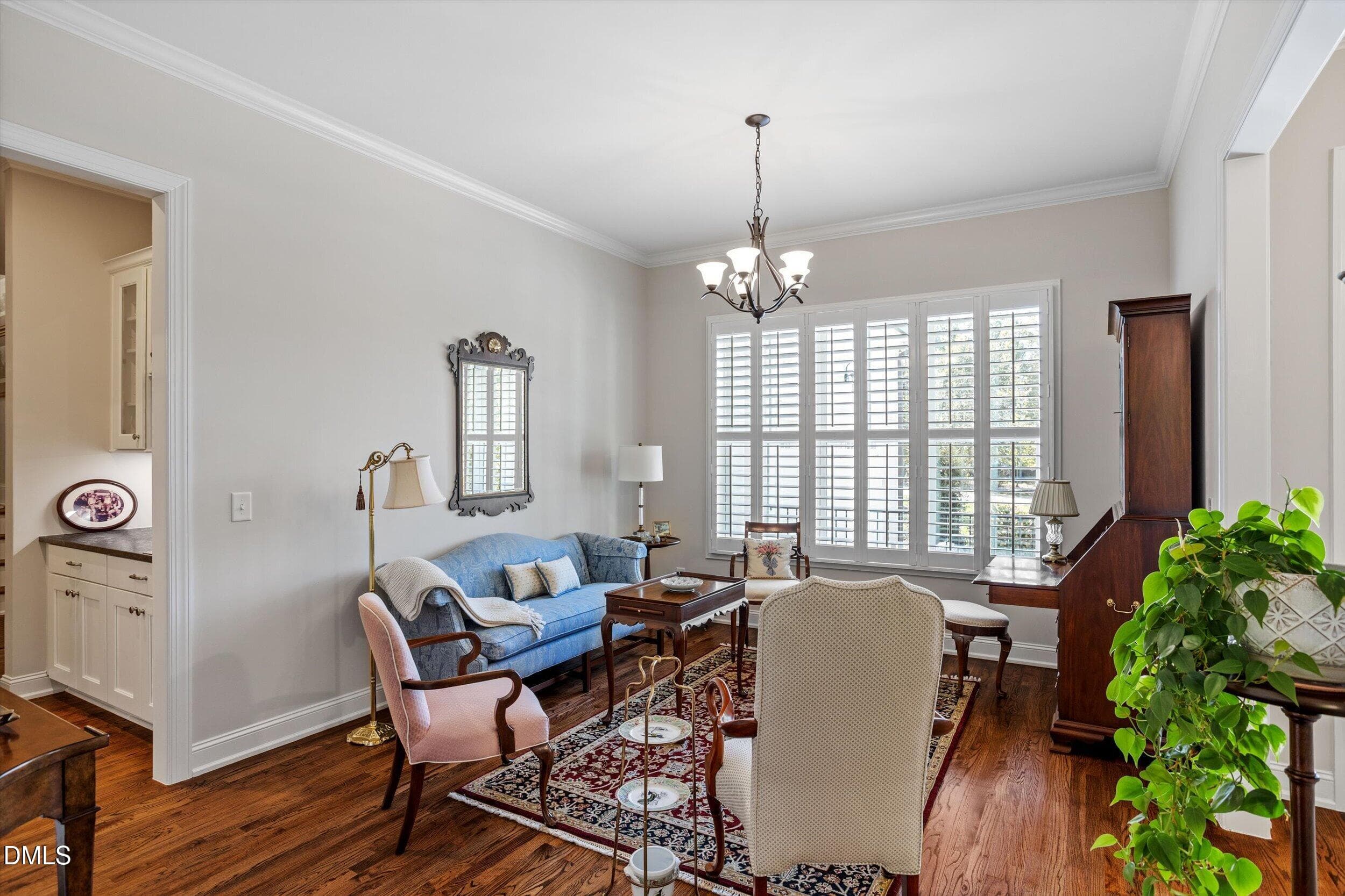 Dining area/sitting room - 4230 Henderson Place, Pittsboro, NC 27312, Pittsboro