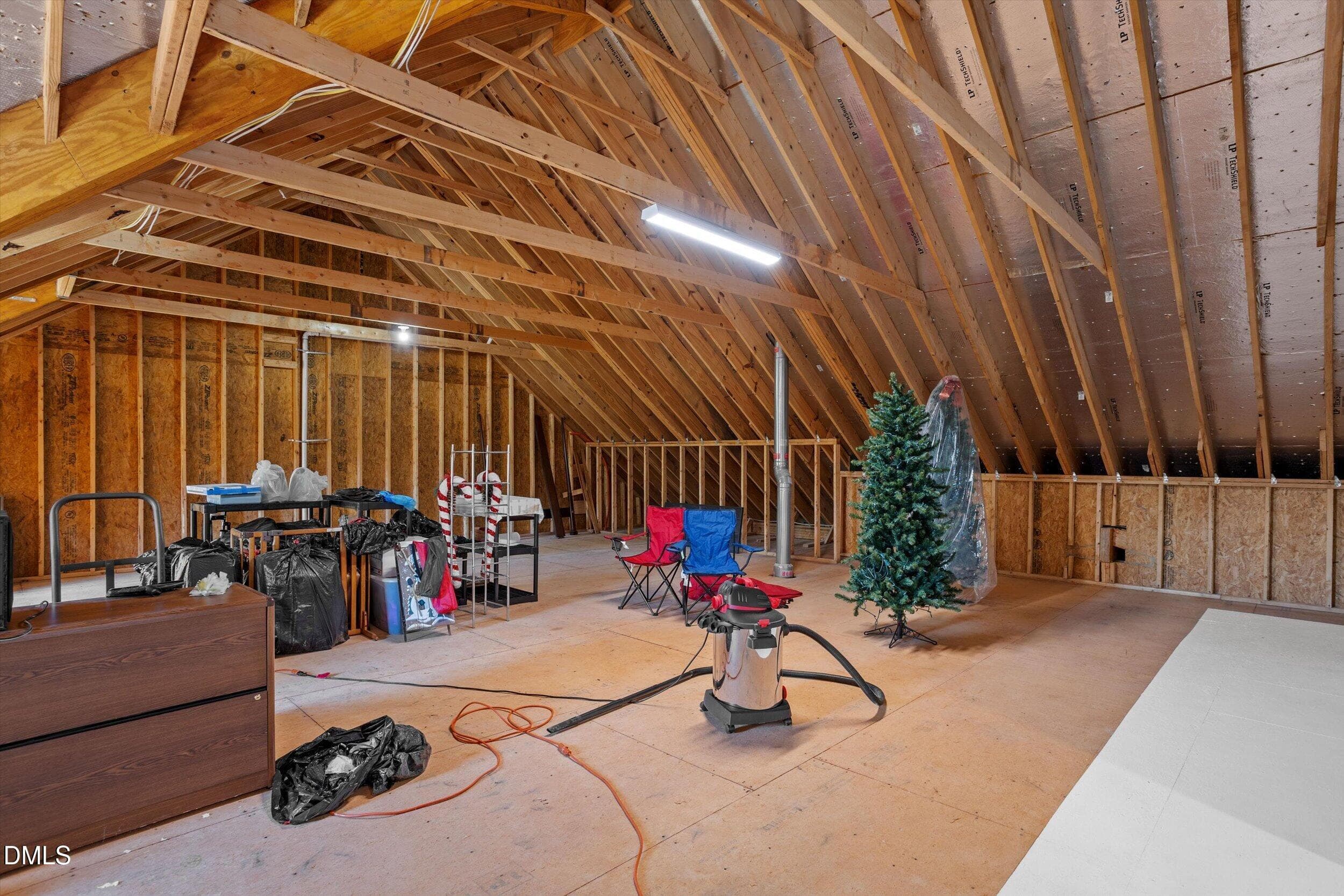 Walk-in attic storage - 4230 Henderson Place, Pittsboro, NC 27312, Pittsboro