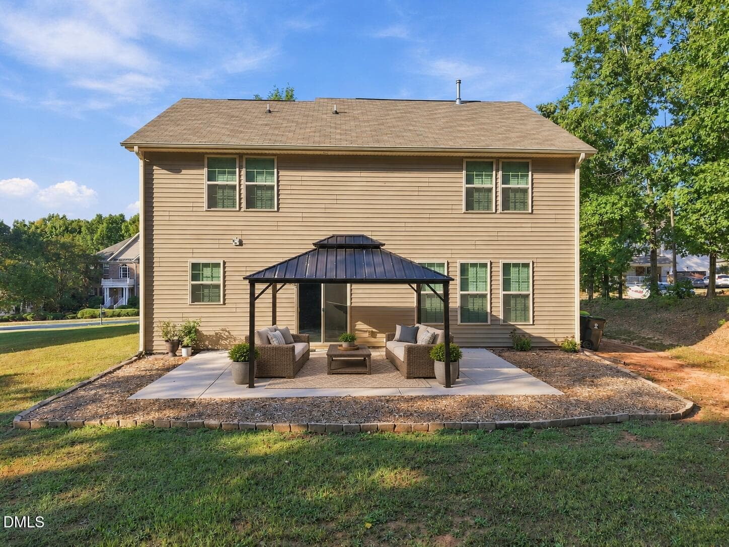 Stylish Backyard Gazebo Retreat - 445 Clubhouse Drive, Youngsville, NC 27596, Youngsville