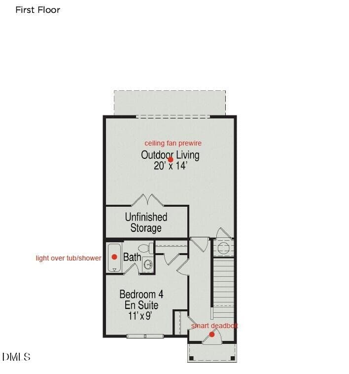 First Floor - 706 Orchard Vista Circle, Raleigh, NC 27606, Raleigh