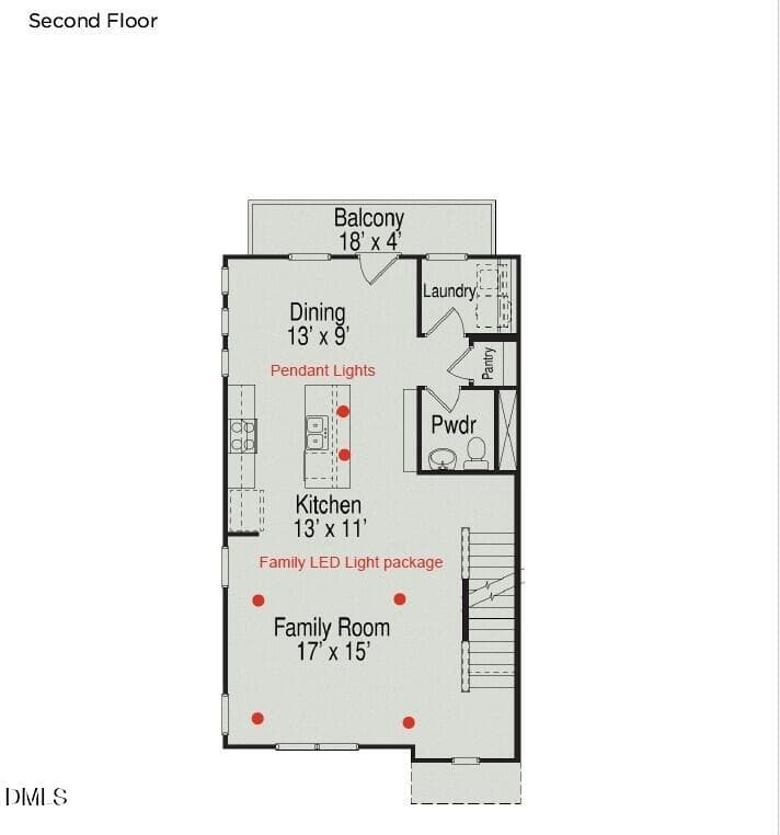 Second Floor - 706 Orchard Vista Circle, Raleigh, NC 27606, Raleigh