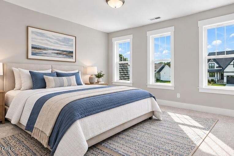bedroom_blue_angle_1 - 224 Lambert Lane, Fuquay Varina, NC 27526, Fuquay Varina
