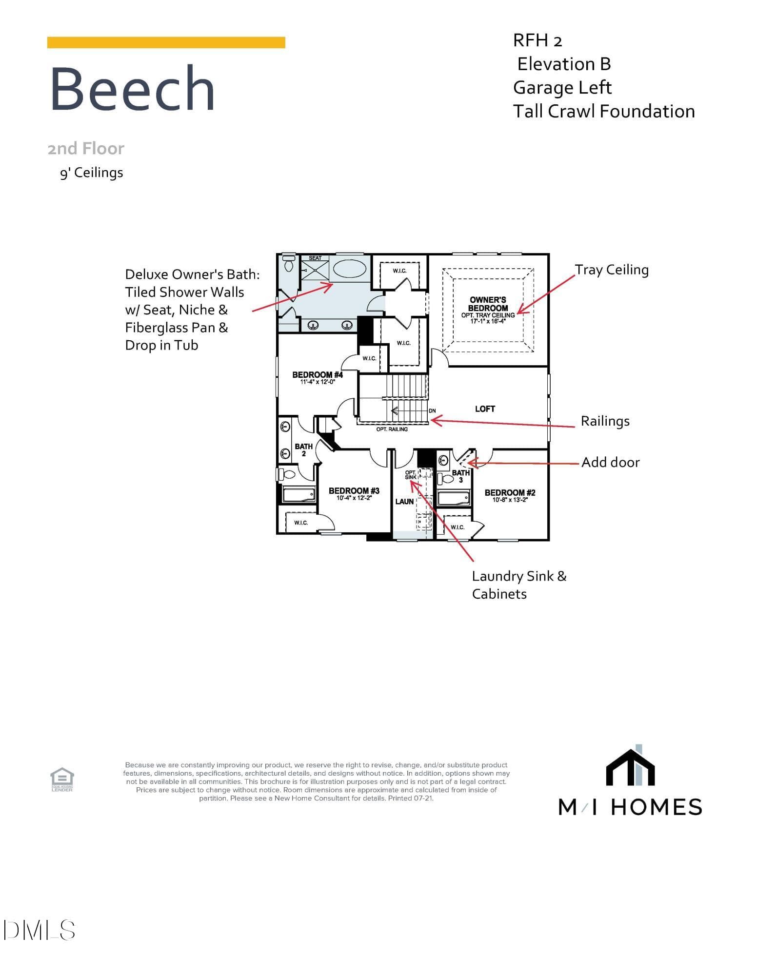 RFH 2 Beech B- Tall Crawl - Contract Fil - 2477 Picual Way, New Hill, NC 27562, New Hill