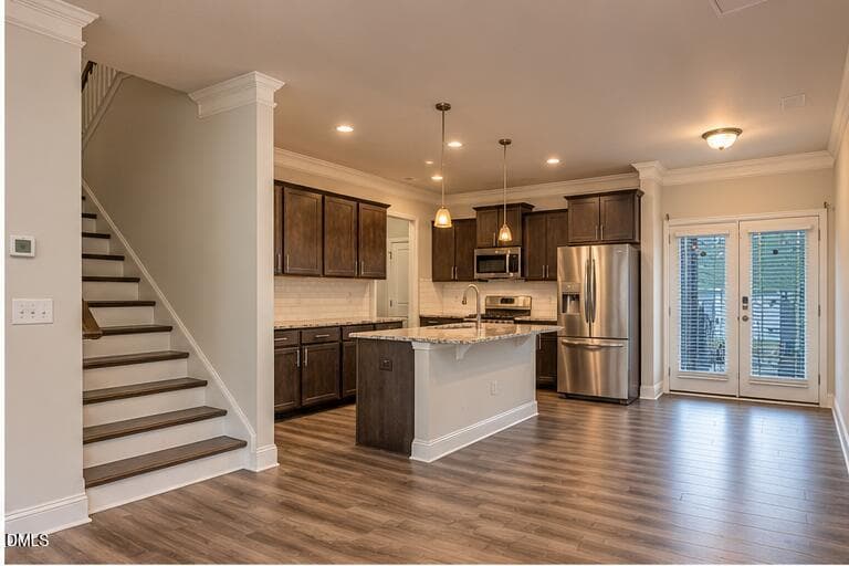 vacant kitchen - 813 Country Downs Road, Wake Forest, NC 27587, Wake Forest
