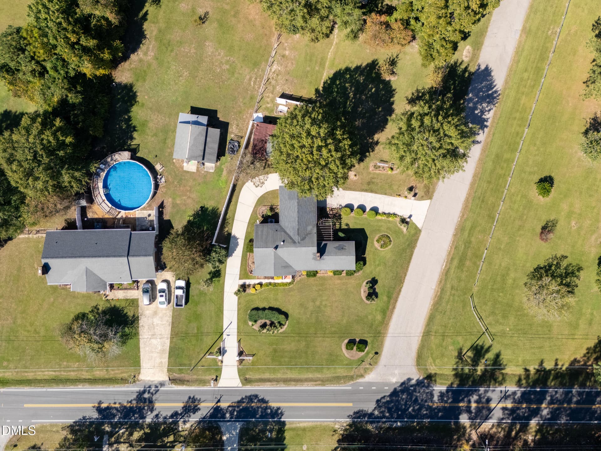 Aerial View - 208 Old Post Road, Erwin, NC 28339