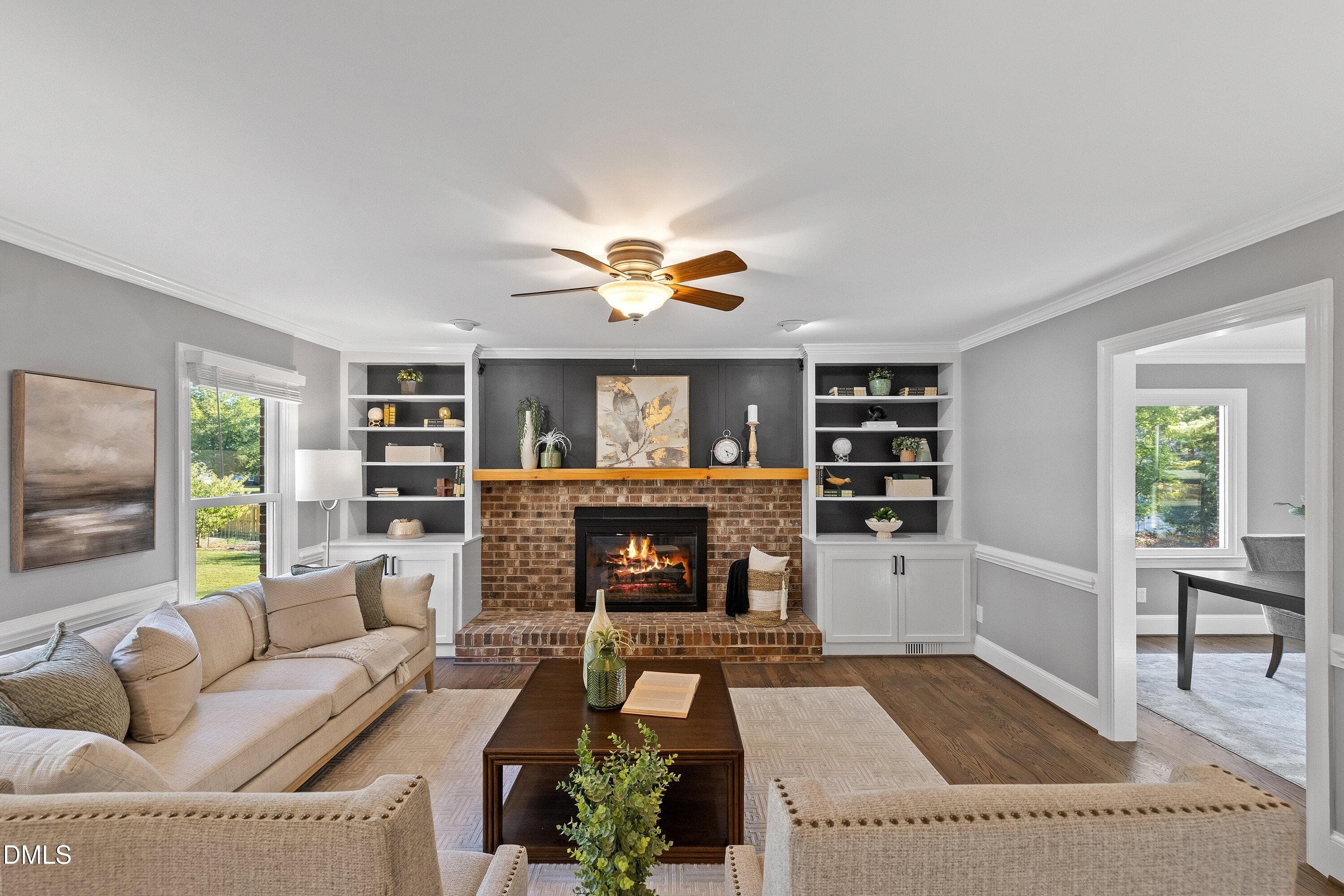 08 Family Room - Fireplace - 5413 W Oaks Drive, Fuquay Varina, NC 27526, Fuquay Varina