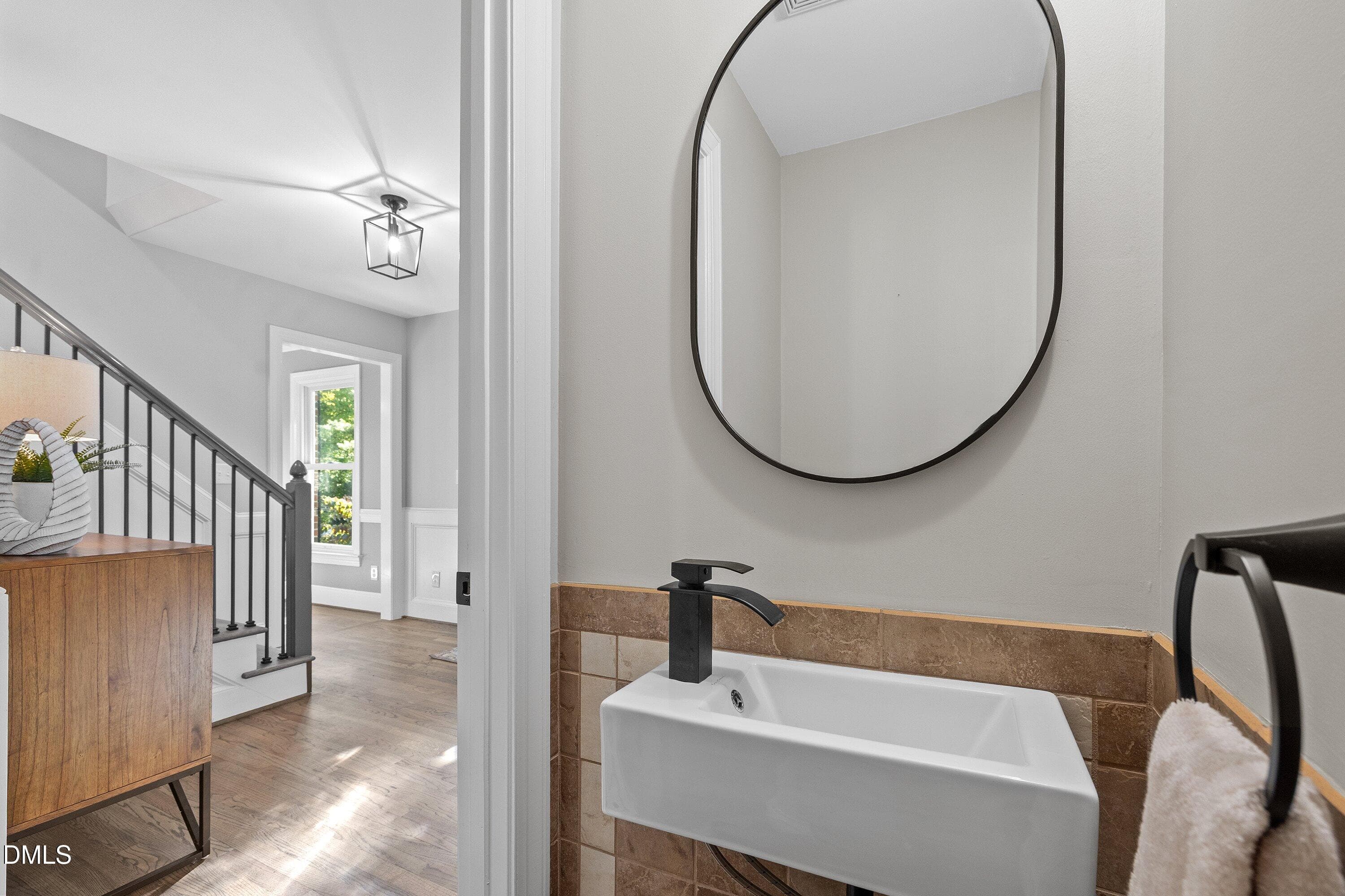 26 Main-Level Half Bath - Hall View - 5413 W Oaks Drive, Fuquay Varina, NC 27526, Fuquay Varina