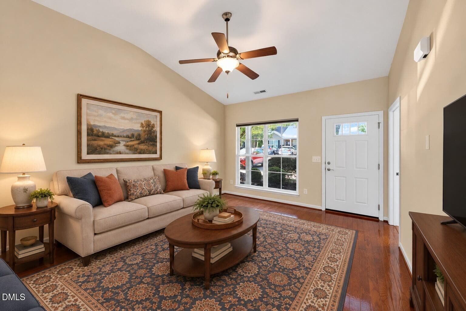 Classic living room with gold artwork - 1164 Kelso Lane, Burlington, NC 27215, Burlington