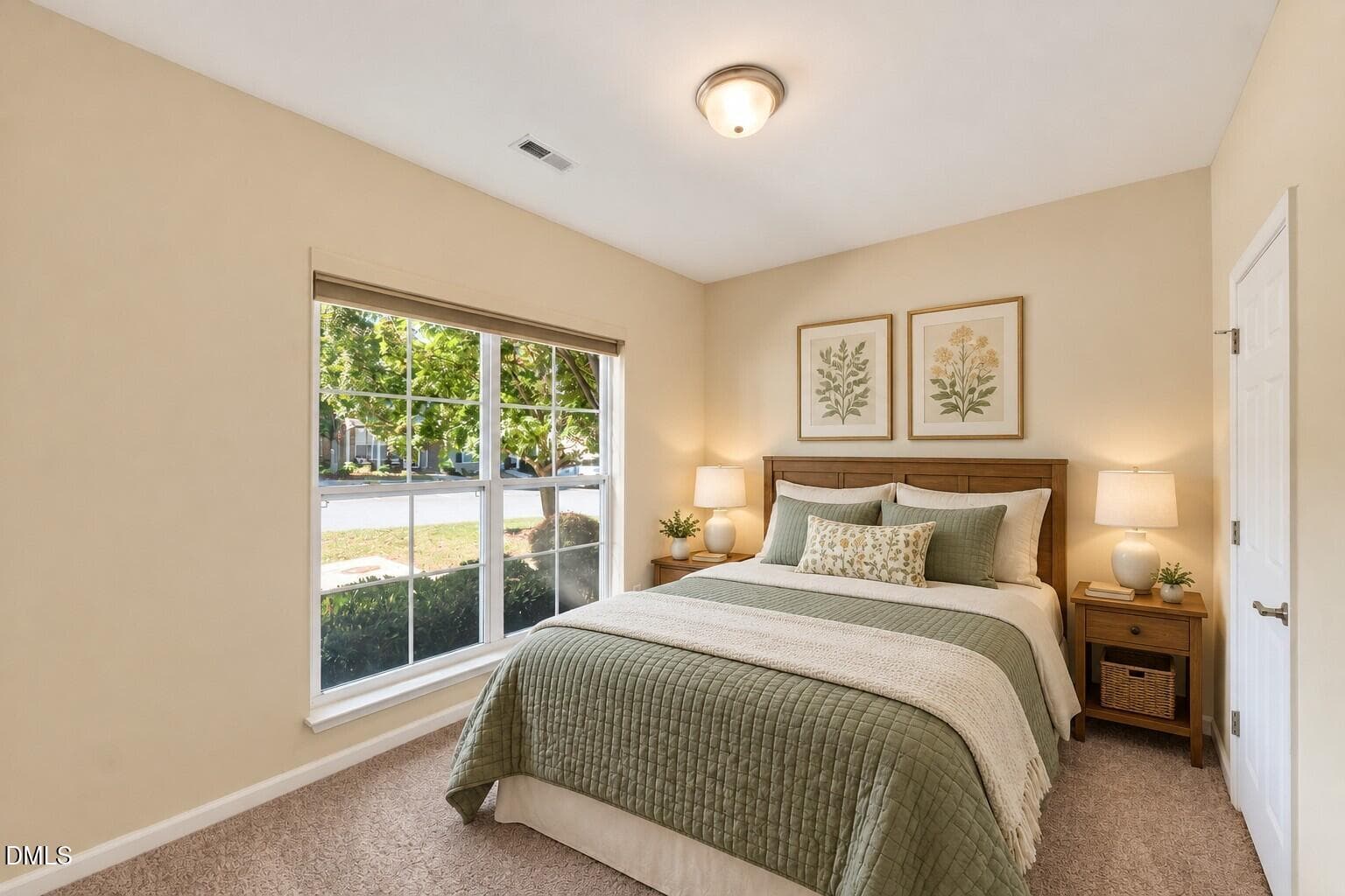 Classic Sage Guest Bedroom Staging - 1164 Kelso Lane, Burlington, NC 27215, Burlington