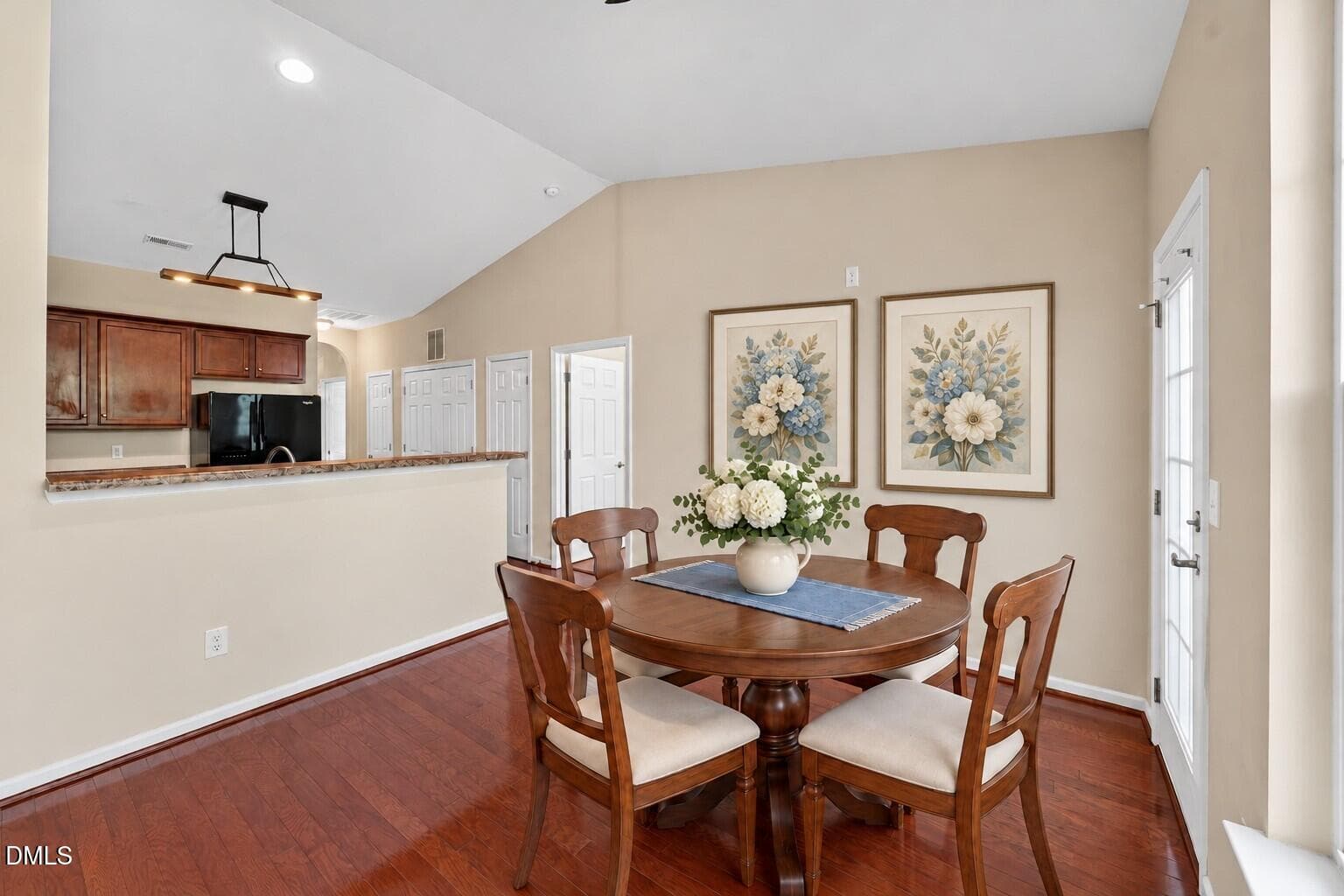 Paired Botanical Prints Above Dining Tab - 1164 Kelso Lane, Burlington, NC 27215, Burlington