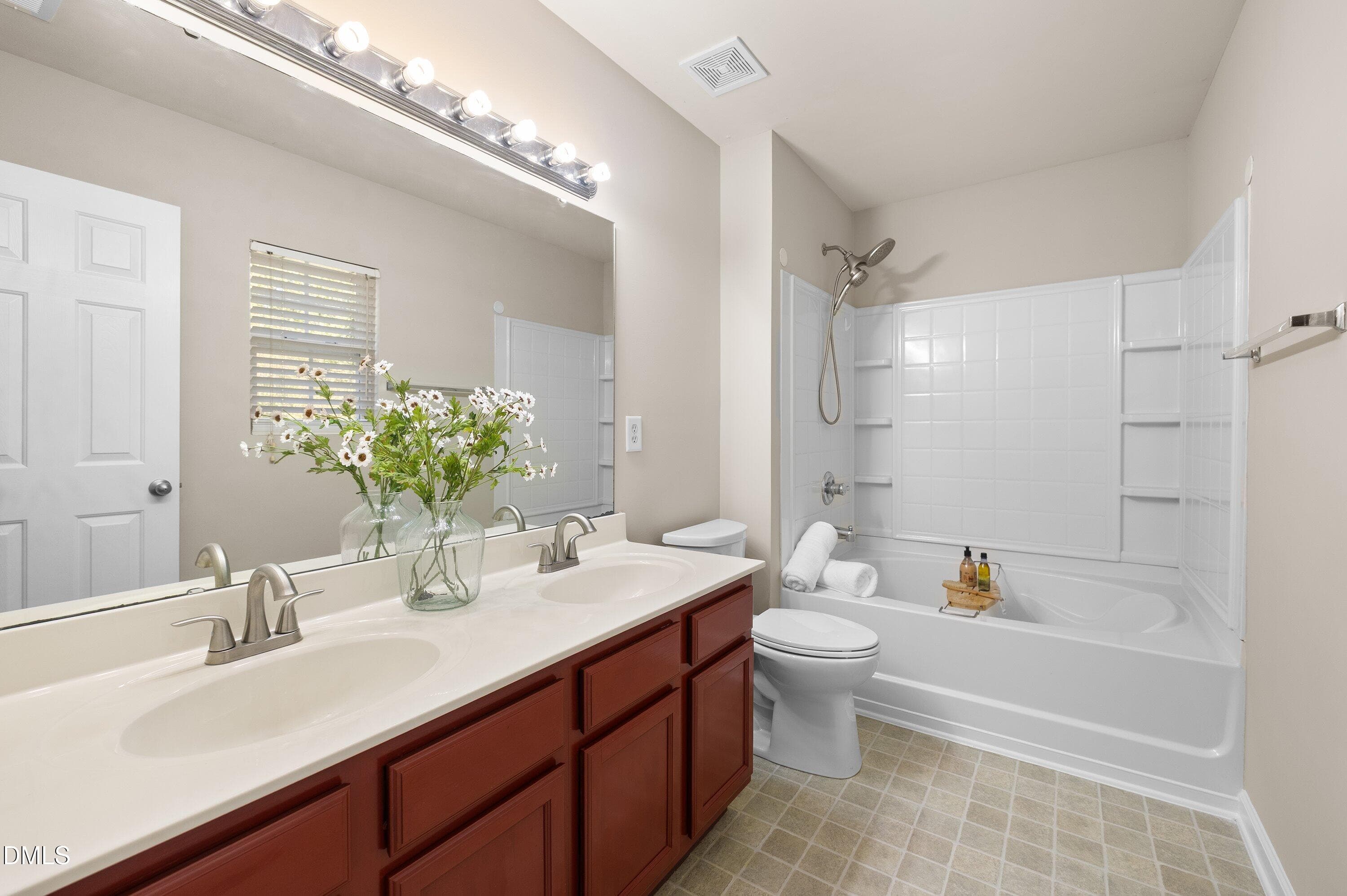 Primary bath - 306 Knightwood Drive, Durham, NC 27703